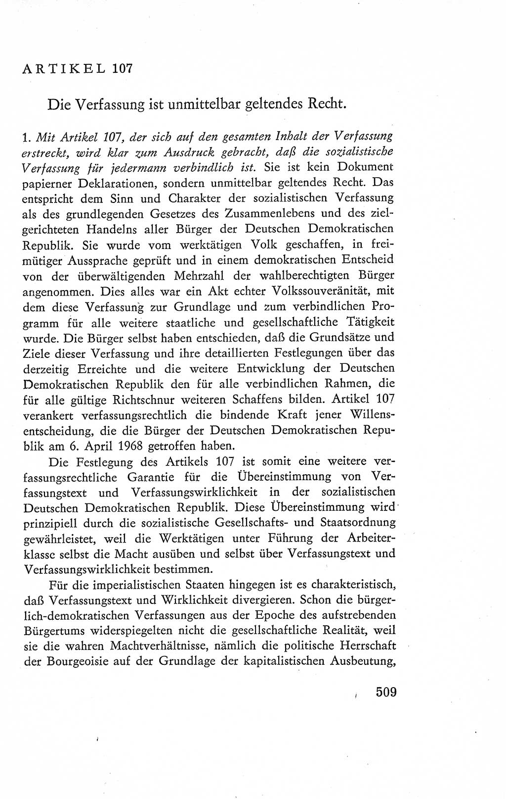 Verfassung der Deutschen Demokratischen Republik (DDR), Dokumente, Kommentar 1969, Band 2, Seite 509 (Verf. DDR Dok. Komm. 1969, Bd. 2, S. 509)