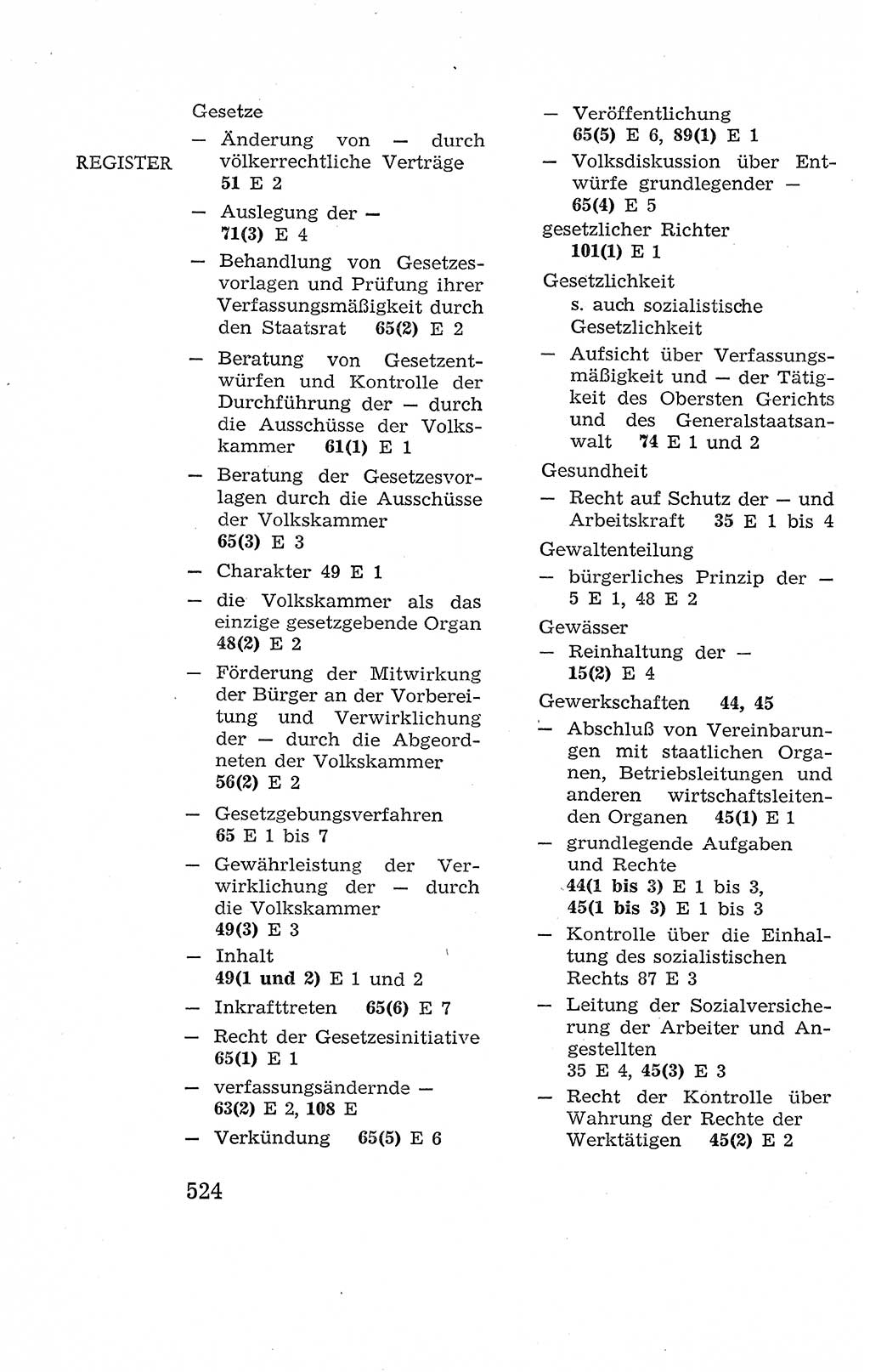 Verfassung der Deutschen Demokratischen Republik (DDR), Dokumente, Kommentar 1969, Band 2, Seite 524 (Verf. DDR Dok. Komm. 1969, Bd. 2, S. 524)
