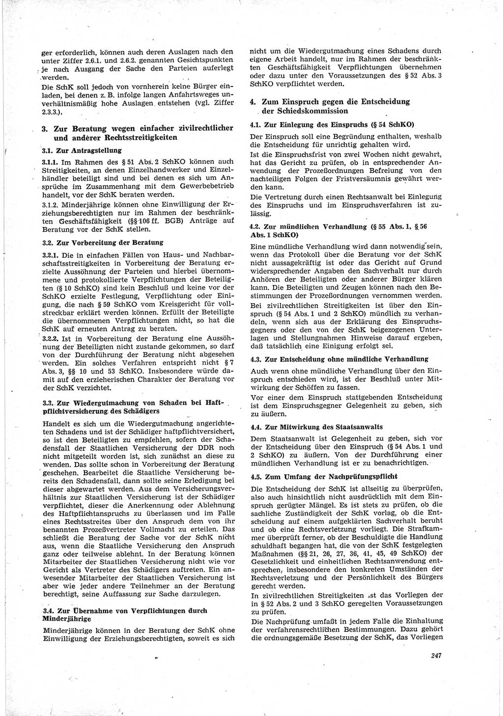 Neue Justiz (NJ), Zeitschrift für Recht und Rechtswissenschaft [Deutsche Demokratische Republik (DDR)], 23. Jahrgang 1969, Seite 247 (NJ DDR 1969, S. 247)