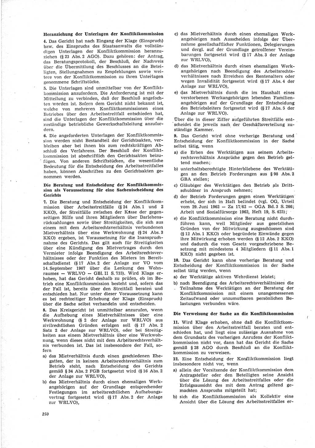 Neue Justiz (NJ), Zeitschrift für Recht und Rechtswissenschaft [Deutsche Demokratische Republik (DDR)], 23. Jahrgang 1969, Seite 250 (NJ DDR 1969, S. 250)