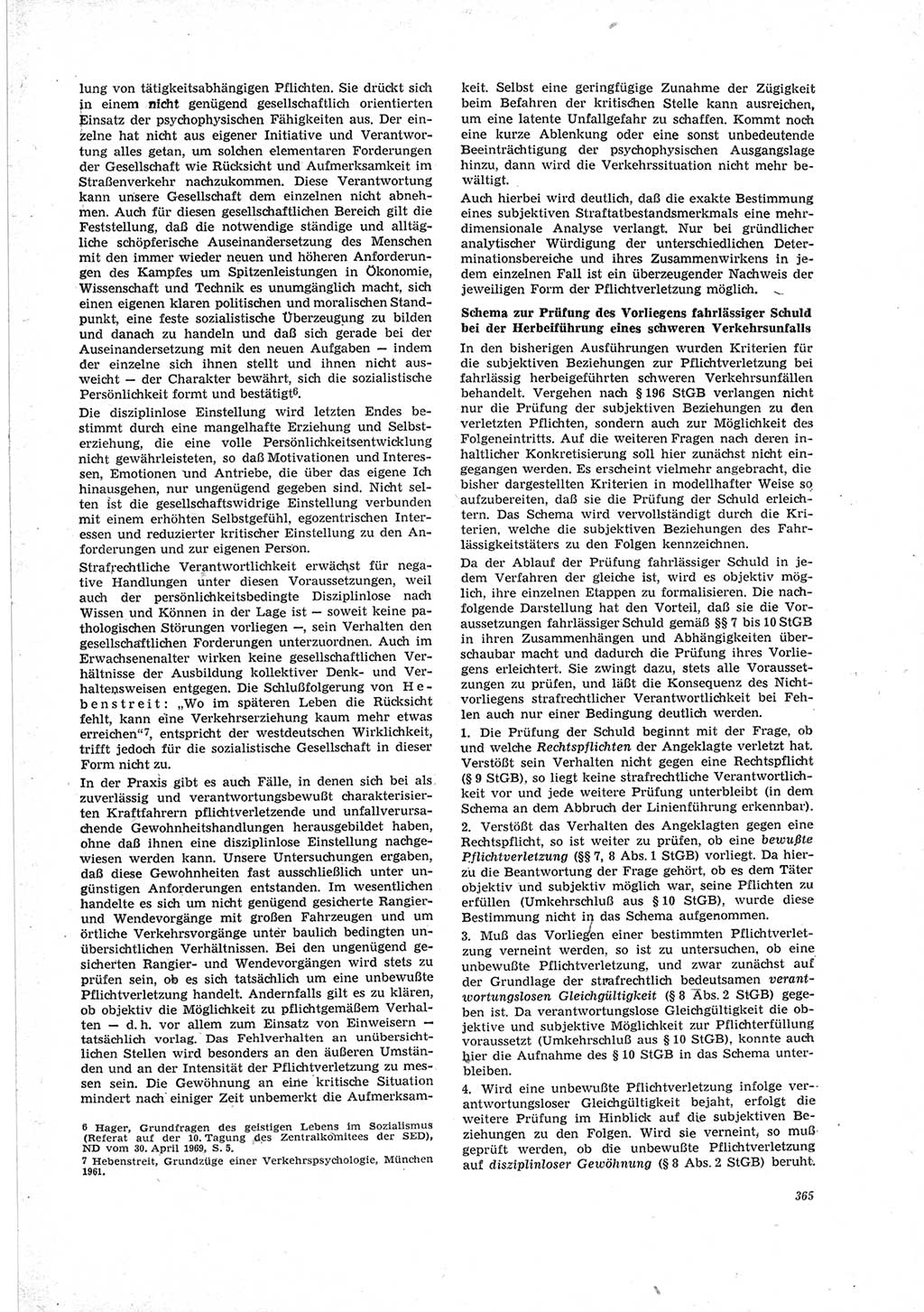 Neue Justiz (NJ), Zeitschrift für Recht und Rechtswissenschaft [Deutsche Demokratische Republik (DDR)], 23. Jahrgang 1969, Seite 365 (NJ DDR 1969, S. 365)