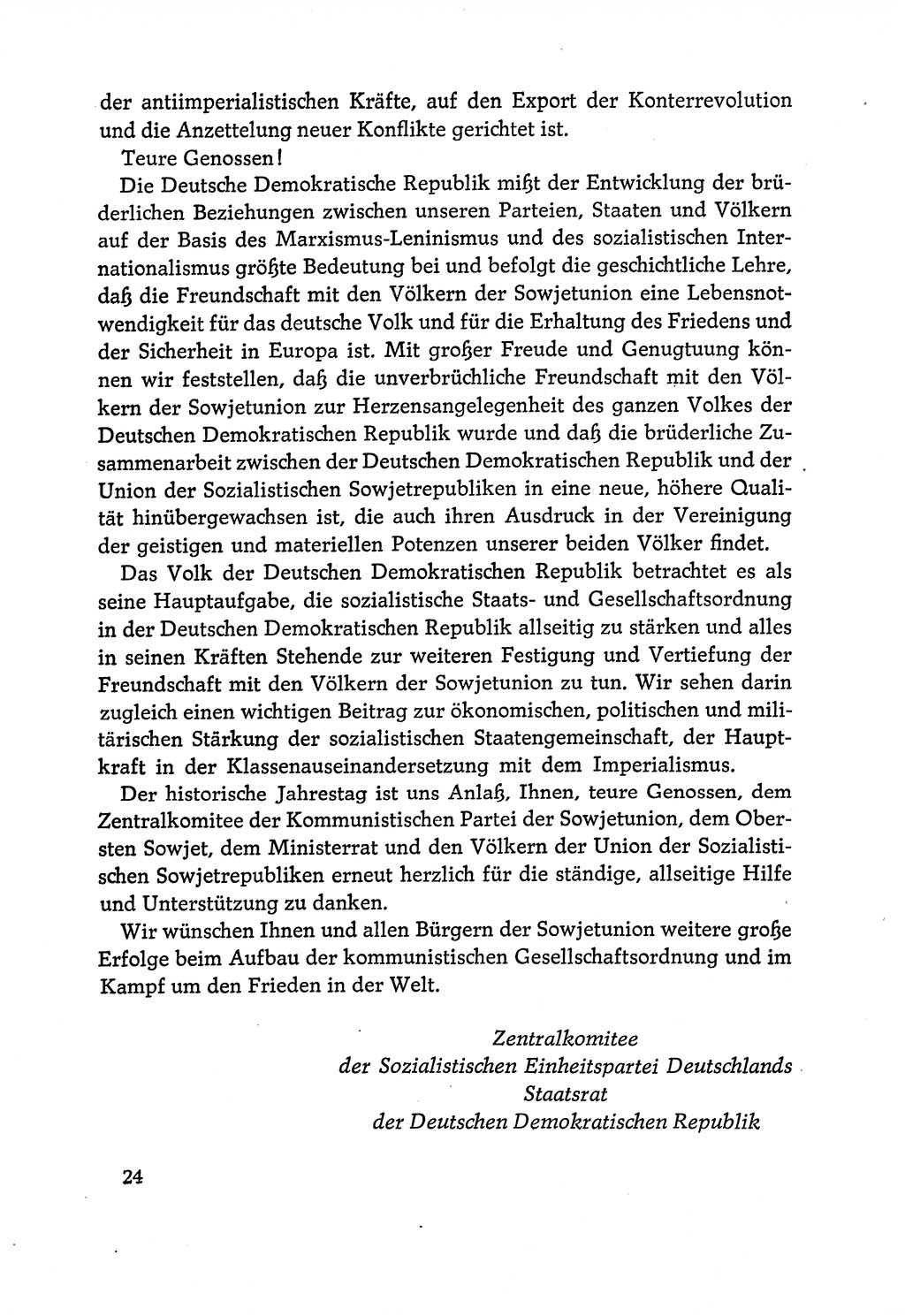 Dokumente der Sozialistischen Einheitspartei Deutschlands (SED) [Deutsche Demokratische Republik (DDR)] 1970-1971, Seite 24 (Dok. SED DDR 1970-1971, S. 24)