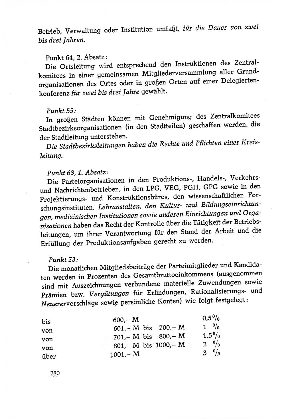 Dokumente der Sozialistischen Einheitspartei Deutschlands (SED) [Deutsche Demokratische Republik (DDR)] 1970-1971, Seite 280 (Dok. SED DDR 1970-1971, S. 280)