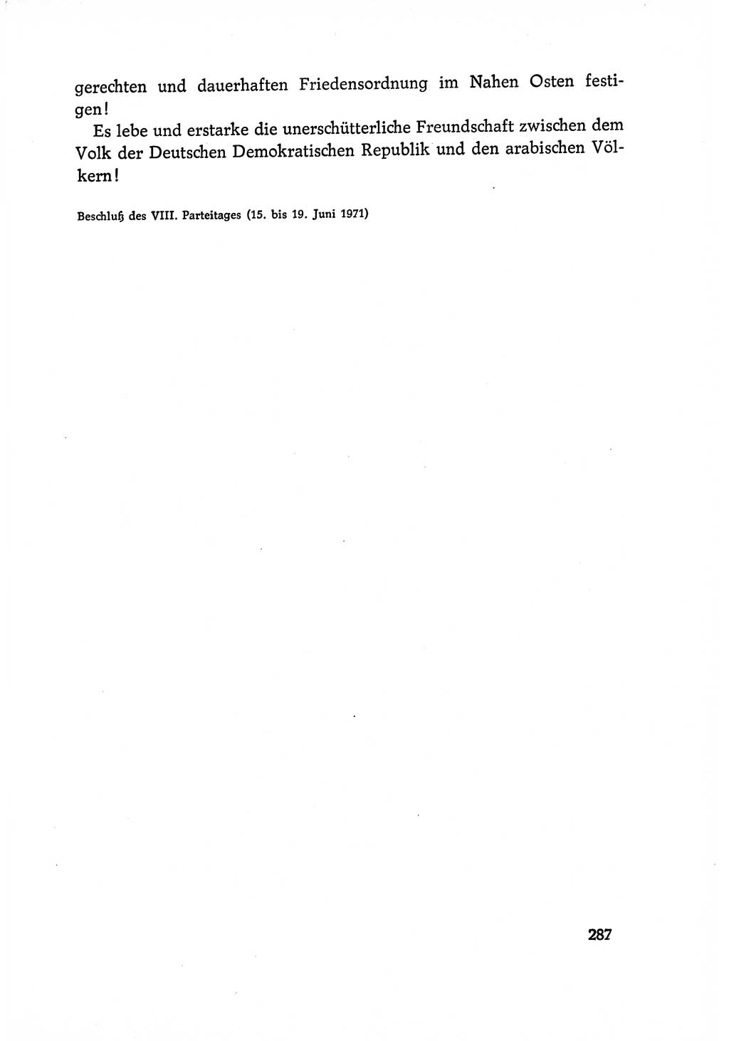 Dokumente der Sozialistischen Einheitspartei Deutschlands (SED) [Deutsche Demokratische Republik (DDR)] 1970-1971, Seite 287 (Dok. SED DDR 1970-1971, S. 287)
