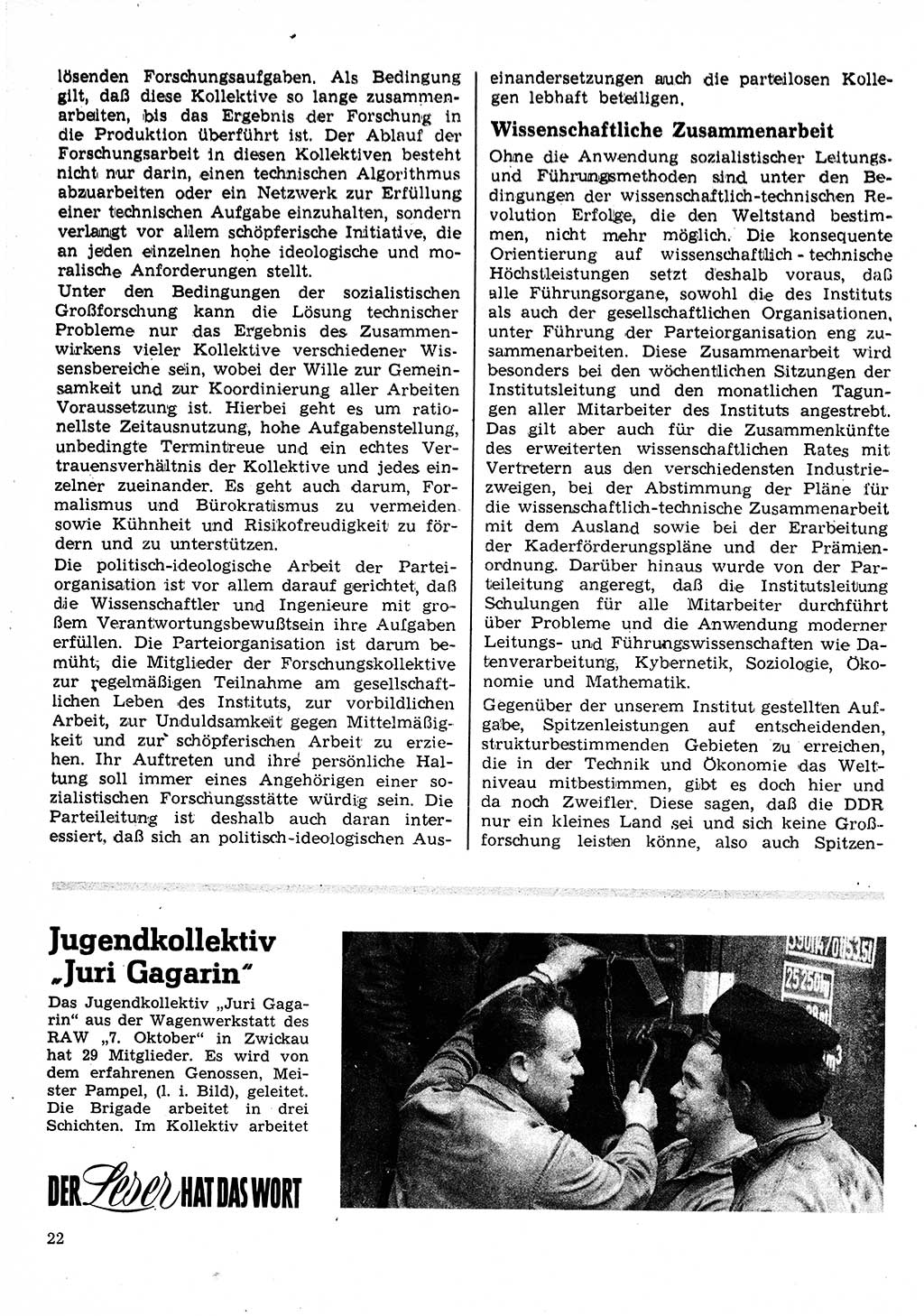 Neuer Weg (NW), Organ des Zentralkomitees (ZK) der SED (Sozialistische Einheitspartei Deutschlands) für Fragen des Parteilebens, 25. Jahrgang [Deutsche Demokratische Republik (DDR)] 1970, Seite 22 (NW ZK SED DDR 1970, S. 22)