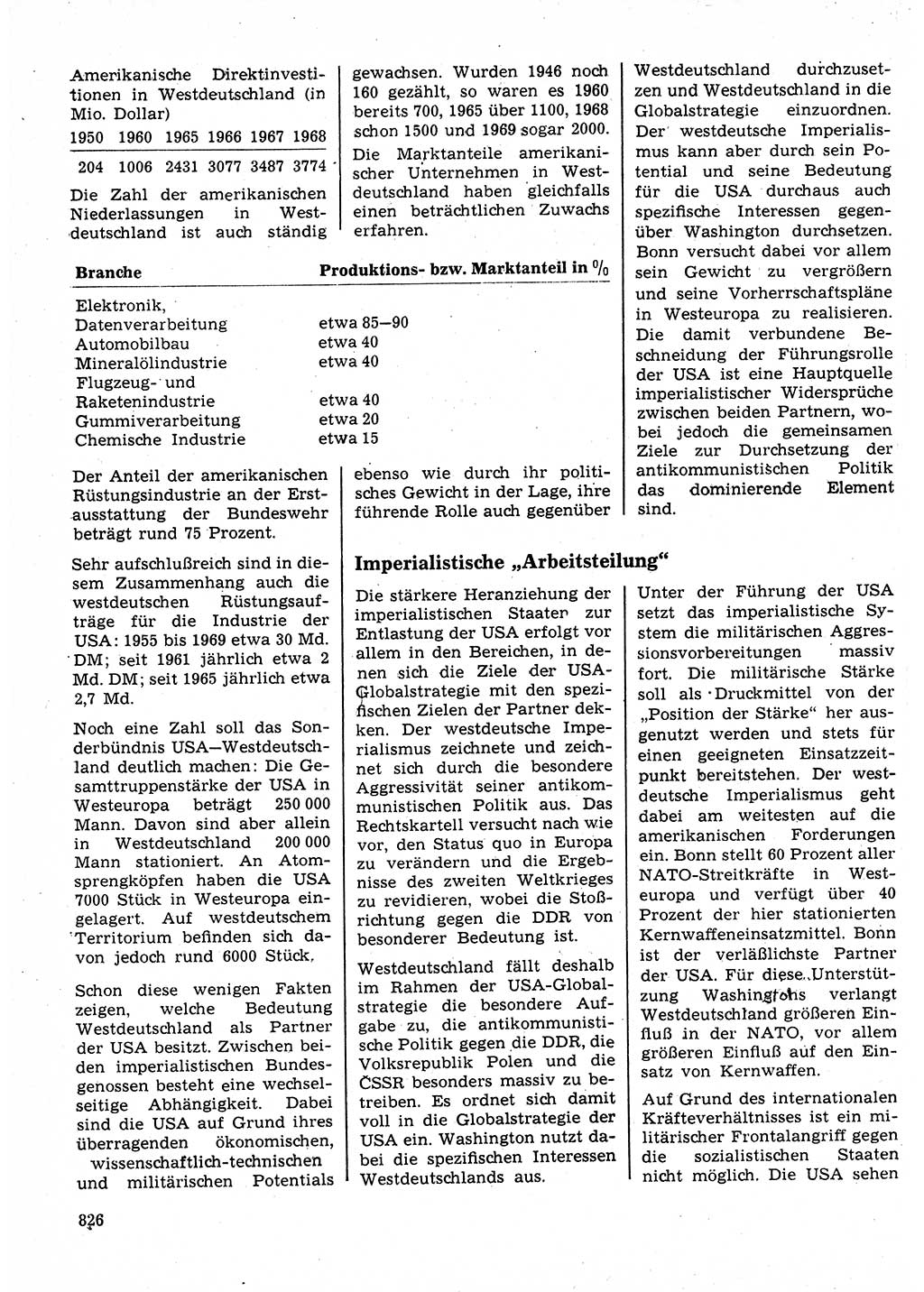 Neuer Weg (NW), Organ des Zentralkomitees (ZK) der SED (Sozialistische Einheitspartei Deutschlands) für Fragen des Parteilebens, 25. Jahrgang [Deutsche Demokratische Republik (DDR)] 1970, Seite 826 (NW ZK SED DDR 1970, S. 826)