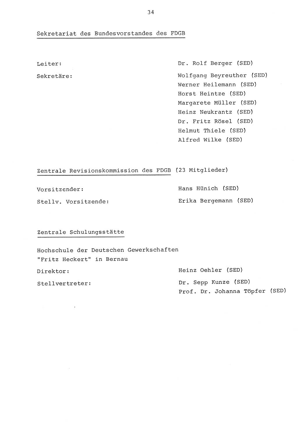 Parteiapparat der Deutschen Demokratischen Republik (DDR) 1970, Seite 34 (Parteiapp. DDR 1970, S. 34)