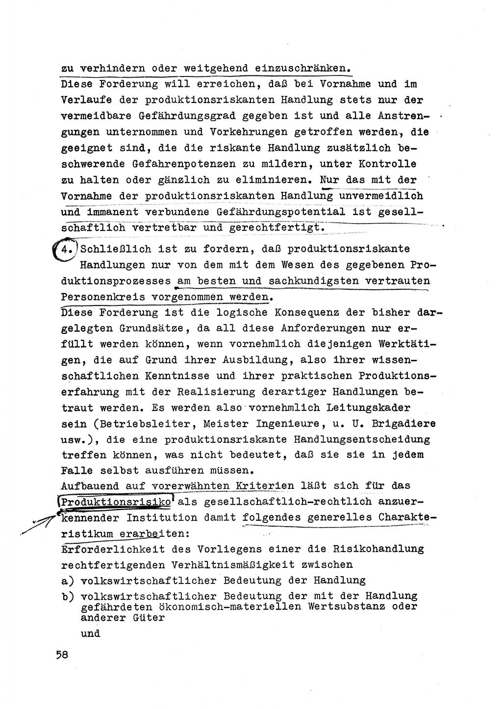 Strafrecht der DDR (Deutsche Demokratische Republik), Besonderer Teil, Lehrmaterial, Heft 6 1970, Seite 58 (Strafr. DDR BT Lehrmat. H. 6 1970, S. 58)