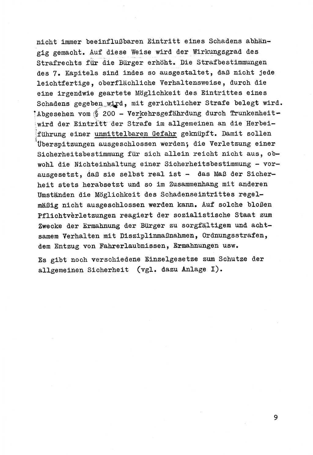 Strafrecht der DDR (Deutsche Demokratische Republik), Besonderer Teil, Lehrmaterial, Heft 7 1970, Seite 9 (Strafr. DDR BT Lehrmat. H. 7 1970, S. 9)