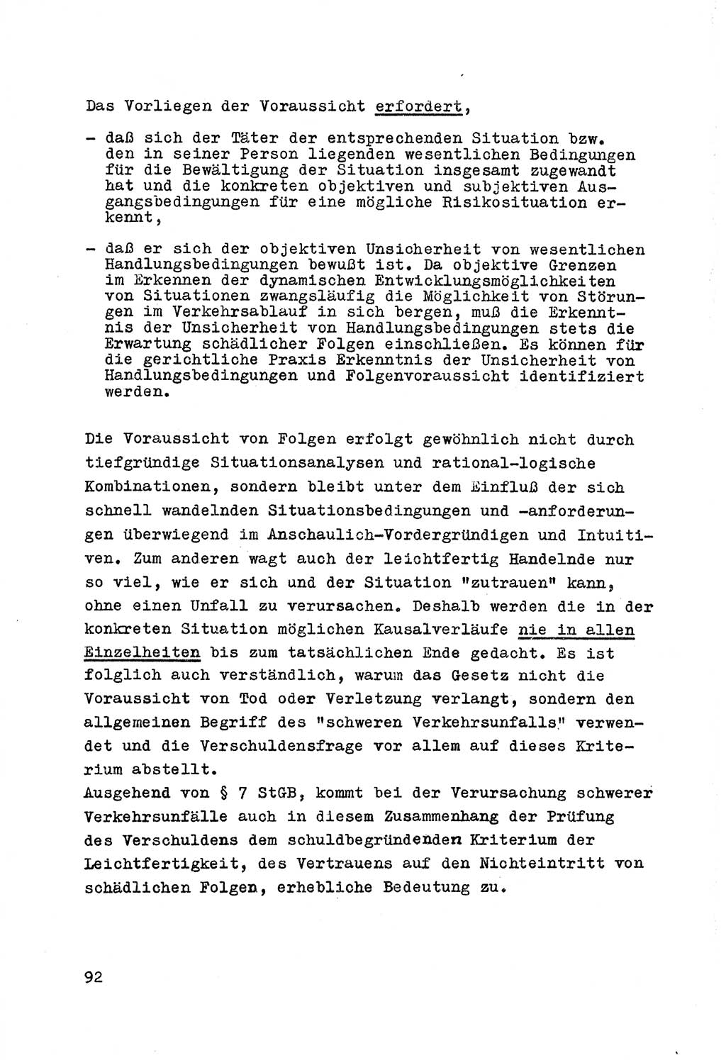 Strafrecht der DDR (Deutsche Demokratische Republik), Besonderer Teil, Lehrmaterial, Heft 7 1970, Seite 92 (Strafr. DDR BT Lehrmat. H. 7 1970, S. 92)