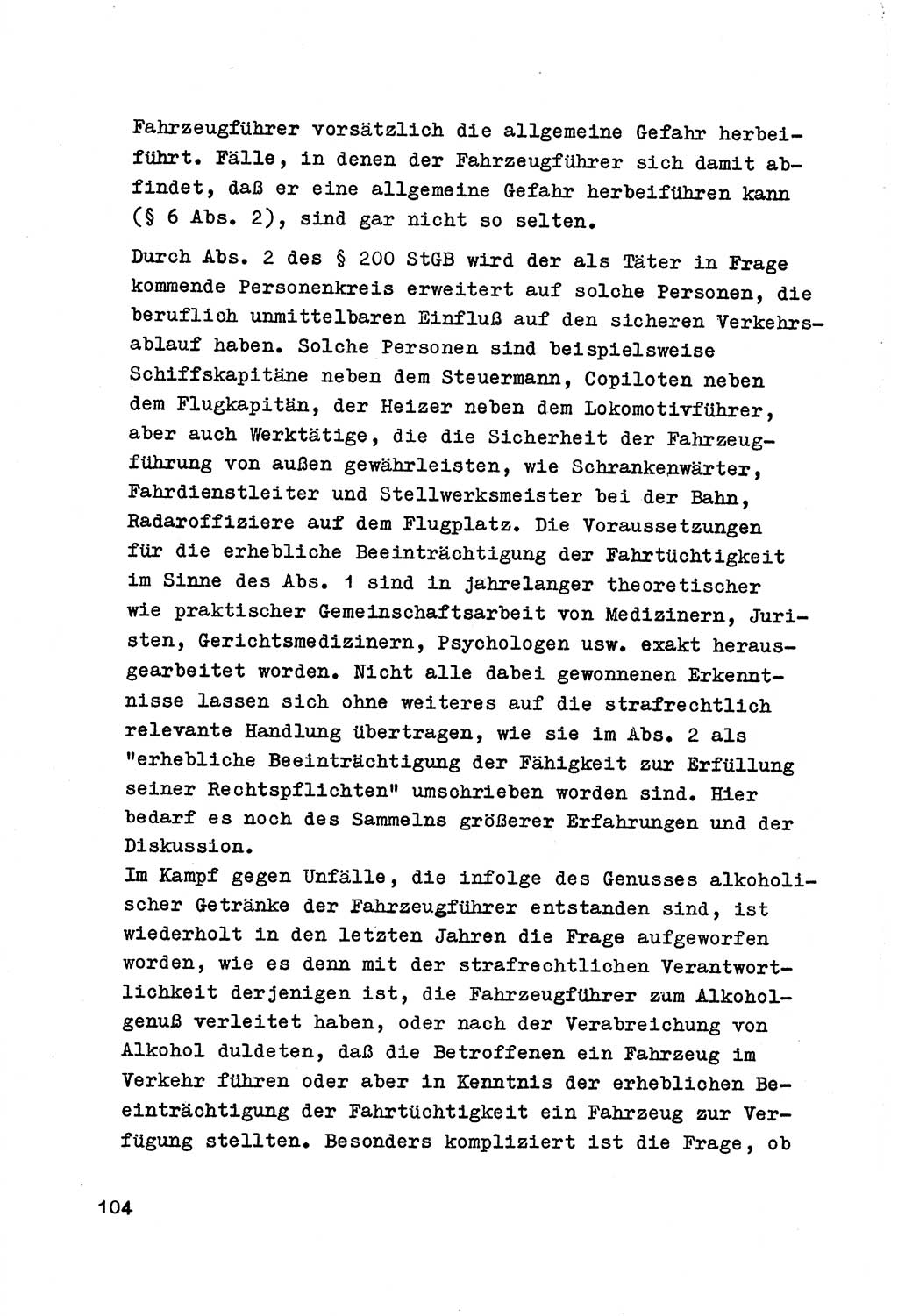 Strafrecht der DDR (Deutsche Demokratische Republik), Besonderer Teil, Lehrmaterial, Heft 7 1970, Seite 104 (Strafr. DDR BT Lehrmat. H. 7 1970, S. 104)
