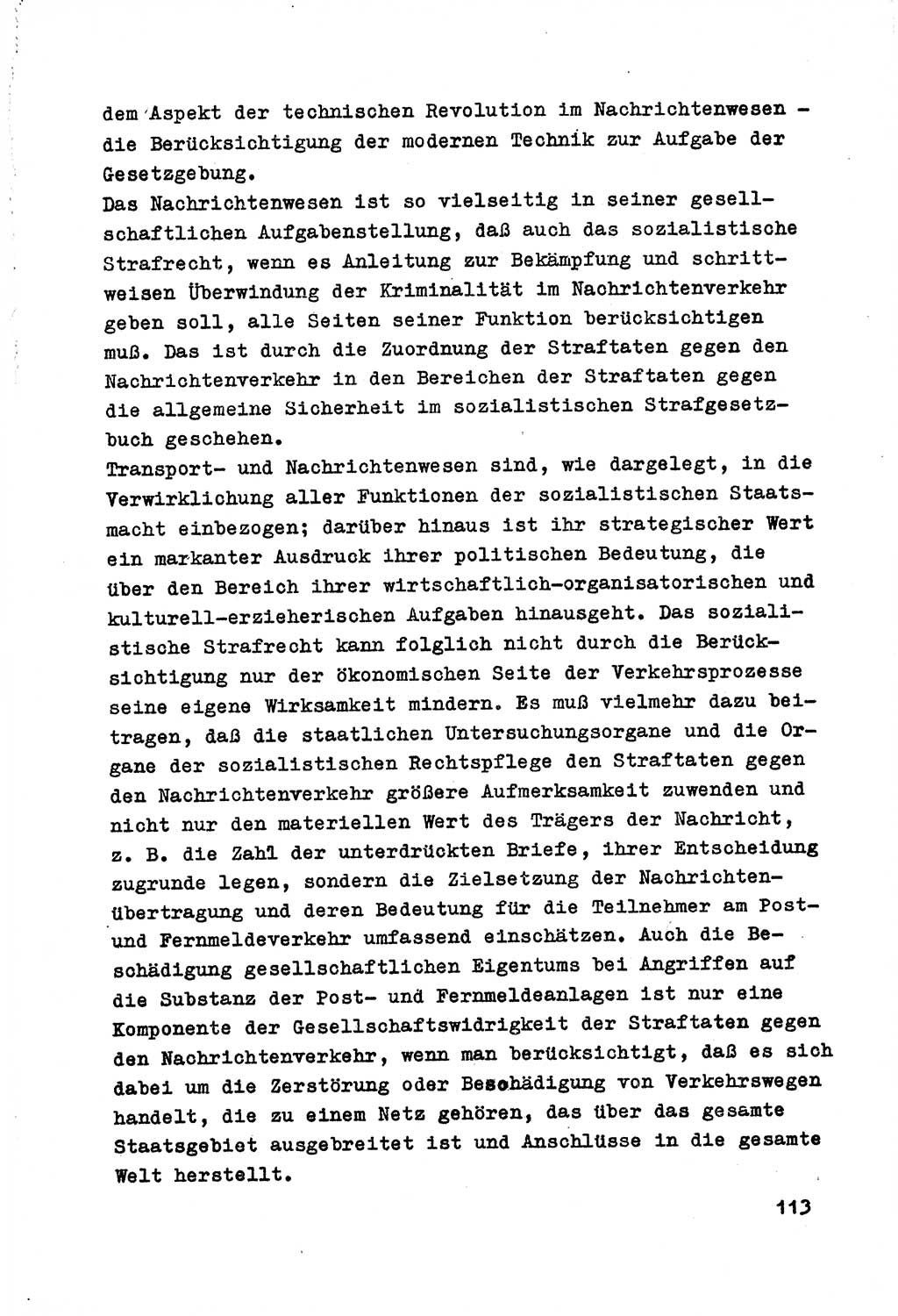 Strafrecht der DDR (Deutsche Demokratische Republik), Besonderer Teil, Lehrmaterial, Heft 7 1970, Seite 113 (Strafr. DDR BT Lehrmat. H. 7 1970, S. 113)