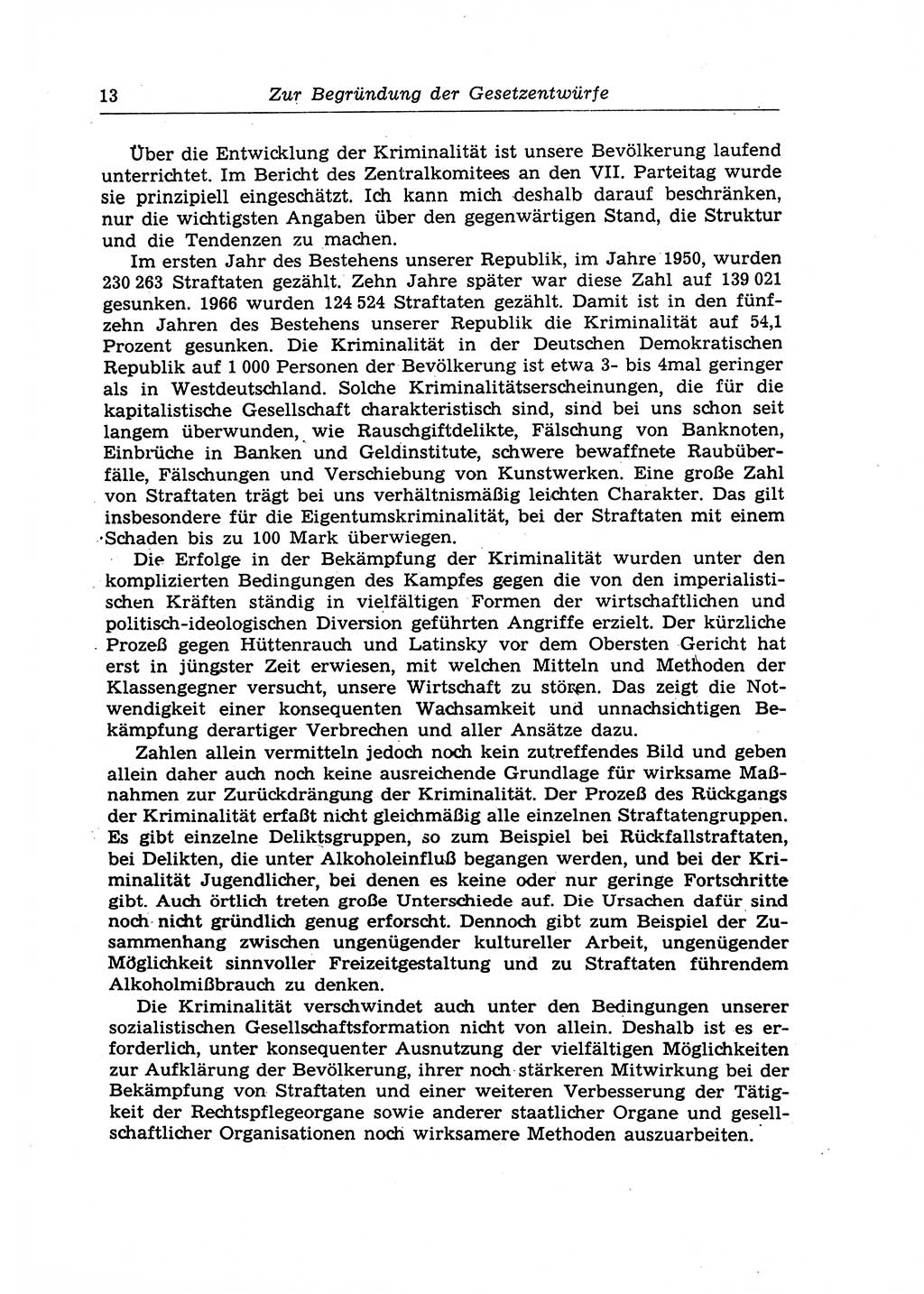 Strafrecht der Deutschen Demokratischen Republik (DDR), Lehrkommentar zum Strafgesetzbuch (StGB), Allgemeiner Teil 1970, Seite 13 (Strafr. DDR Lehrkomm. StGB AT 1970, S. 13)
