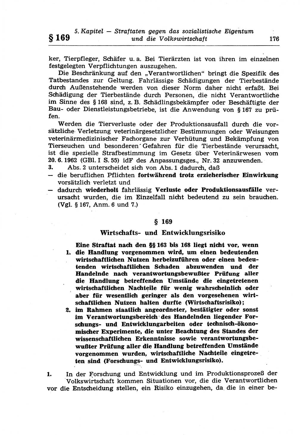 Strafrecht der Deutschen Demokratischen Republik (DDR), Lehrkommentar zum Strafgesetzbuch (StGB), Besonderer Teil 1970, Seite 176 (Strafr. DDR Lehrkomm. StGB BT 1970, S. 176)