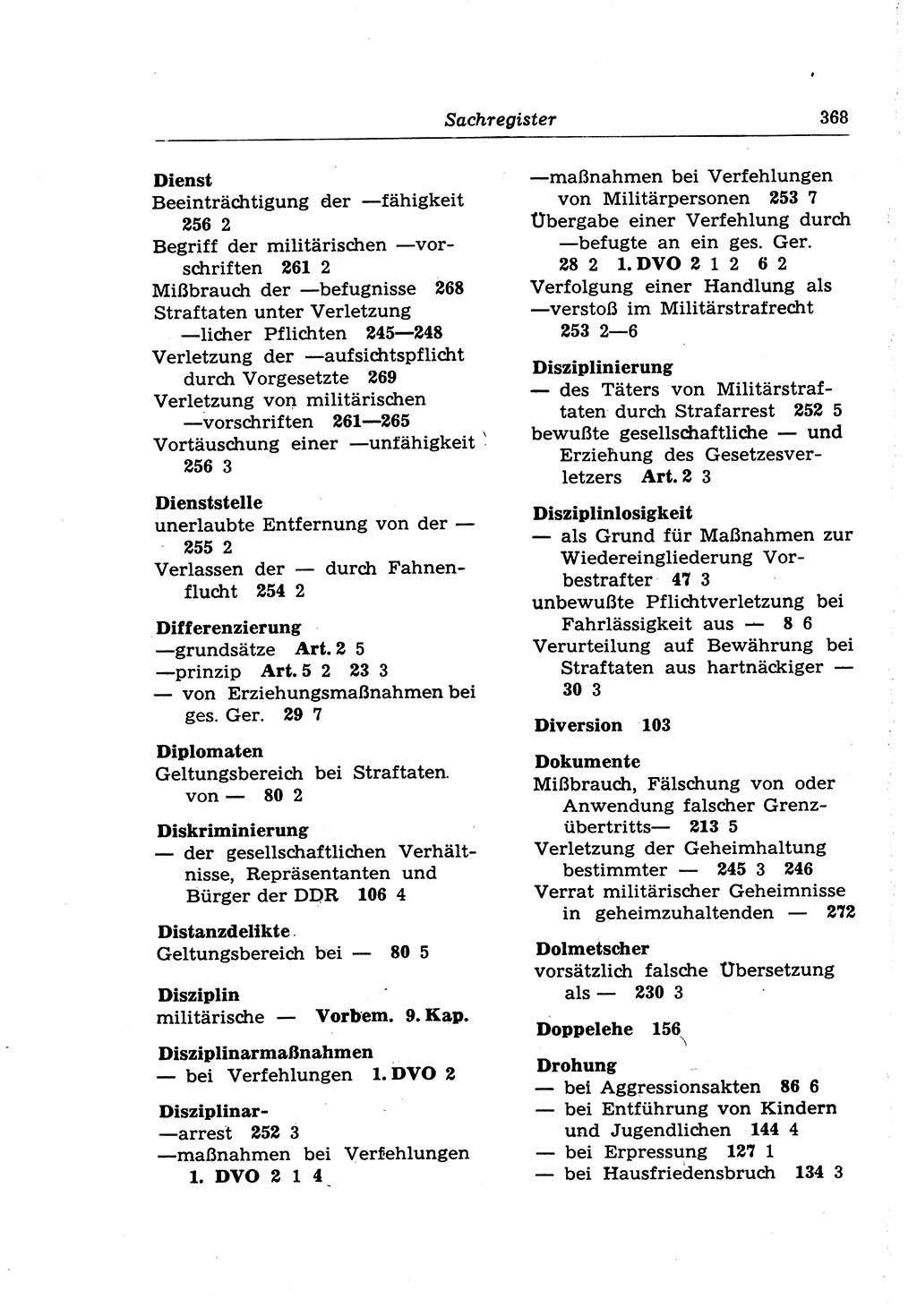 Strafrecht der Deutschen Demokratischen Republik (DDR), Lehrkommentar zum Strafgesetzbuch (StGB), Besonderer Teil 1970, Seite 368 (Strafr. DDR Lehrkomm. StGB BT 1970, S. 368)