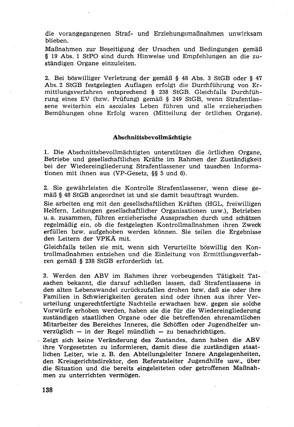 Die Wiedereingliederung Strafentlassener in das gesellschaftliche Leben [Deutsche Demokratische Republik (DDR)] und die Erziehung kriminell gefährdeter Bürger 1970, Seite 138 (Wiedereingl. Strafentl. DDR 1970, S. 138)