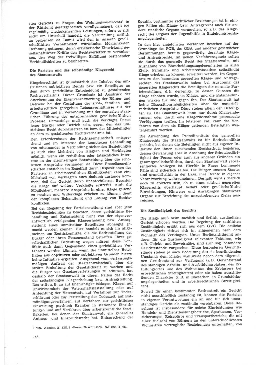 Neue Justiz (NJ), Zeitschrift für Recht und Rechtswissenschaft [Deutsche Demokratische Republik (DDR)], 24. Jahrgang 1970, Seite 168 (NJ DDR 1970, S. 168)