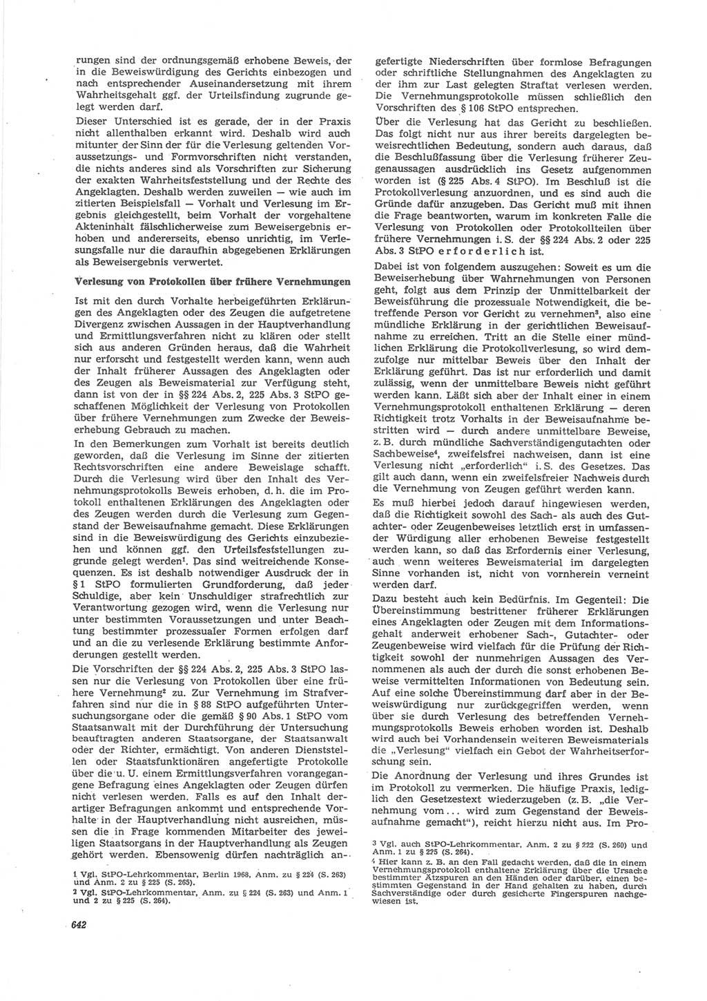 Neue Justiz (NJ), Zeitschrift für Recht und Rechtswissenschaft [Deutsche Demokratische Republik (DDR)], 24. Jahrgang 1970, Seite 642 (NJ DDR 1970, S. 642)
