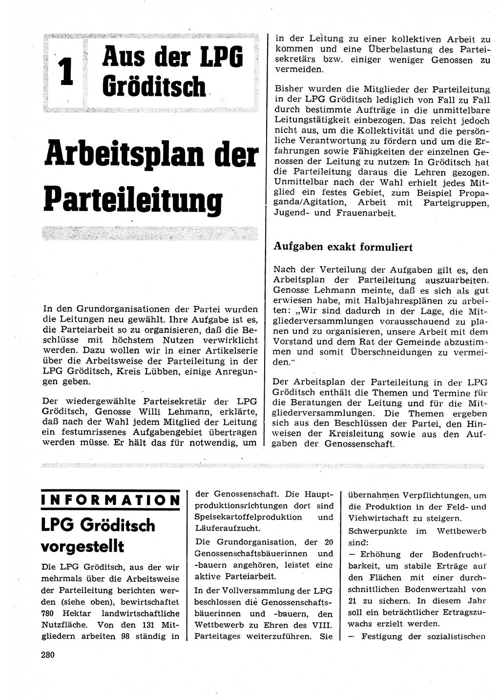 Neuer Weg (NW), Organ des Zentralkomitees (ZK) der SED (Sozialistische Einheitspartei Deutschlands) für Fragen des Parteilebens, 26. Jahrgang [Deutsche Demokratische Republik (DDR)] 1971, Seite 280 (NW ZK SED DDR 1971, S. 280)