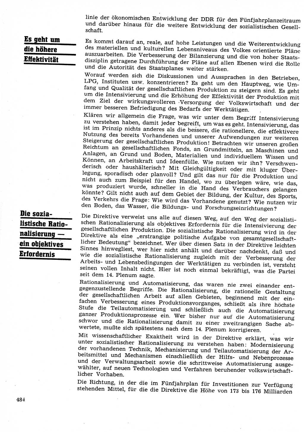 Neuer Weg (NW), Organ des Zentralkomitees (ZK) der SED (Sozialistische Einheitspartei Deutschlands) für Fragen des Parteilebens, 26. Jahrgang [Deutsche Demokratische Republik (DDR)] 1971, Seite 484 (NW ZK SED DDR 1971, S. 484)