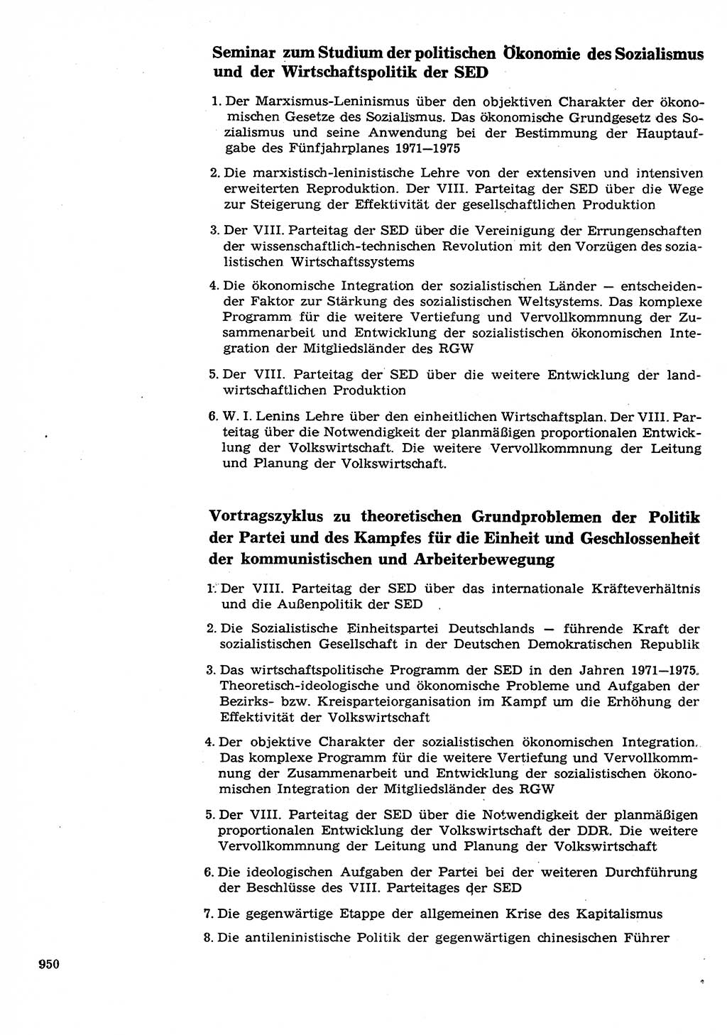 Neuer Weg (NW), Organ des Zentralkomitees (ZK) der SED (Sozialistische Einheitspartei Deutschlands) für Fragen des Parteilebens, 26. Jahrgang [Deutsche Demokratische Republik (DDR)] 1971, Seite 950 (NW ZK SED DDR 1971, S. 950)