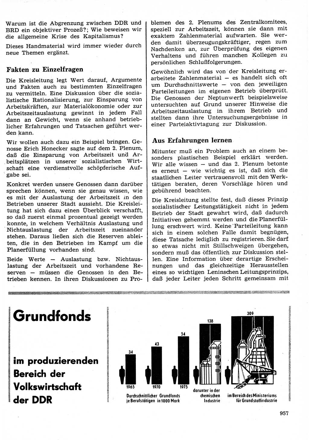 Neuer Weg (NW), Organ des Zentralkomitees (ZK) der SED (Sozialistische Einheitspartei Deutschlands) für Fragen des Parteilebens, 26. Jahrgang [Deutsche Demokratische Republik (DDR)] 1971, Seite 957 (NW ZK SED DDR 1971, S. 957)