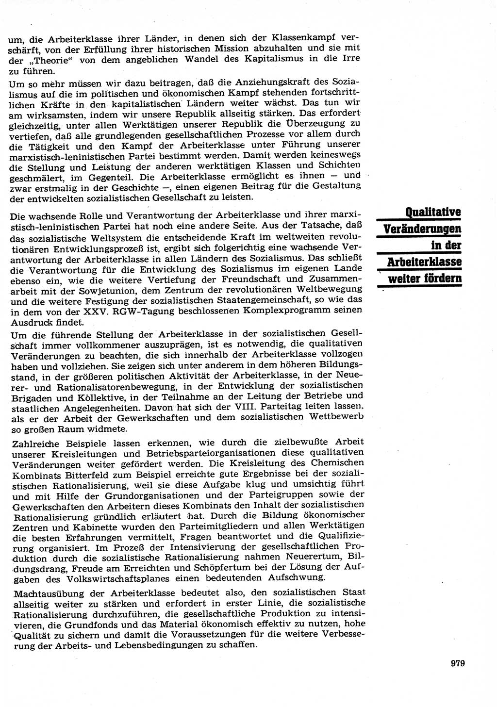 Neuer Weg (NW), Organ des Zentralkomitees (ZK) der SED (Sozialistische Einheitspartei Deutschlands) für Fragen des Parteilebens, 26. Jahrgang [Deutsche Demokratische Republik (DDR)] 1971, Seite 979 (NW ZK SED DDR 1971, S. 979)