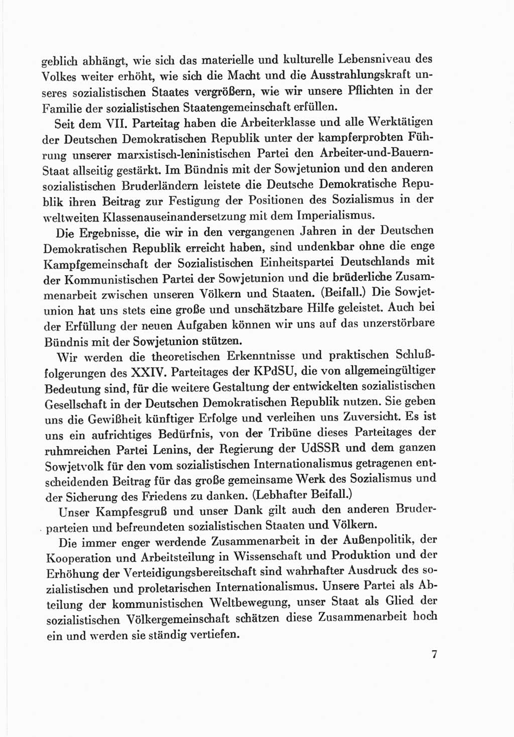 Protokoll der Verhandlungen des Ⅷ. Parteitages der Sozialistischen Einheitspartei Deutschlands (SED) [Deutsche Demokratische Republik (DDR)] 1971, Band 2, Seite 7 (Prot. Verh. Ⅷ. PT SED DDR 1971, Bd. 2, S. 7)