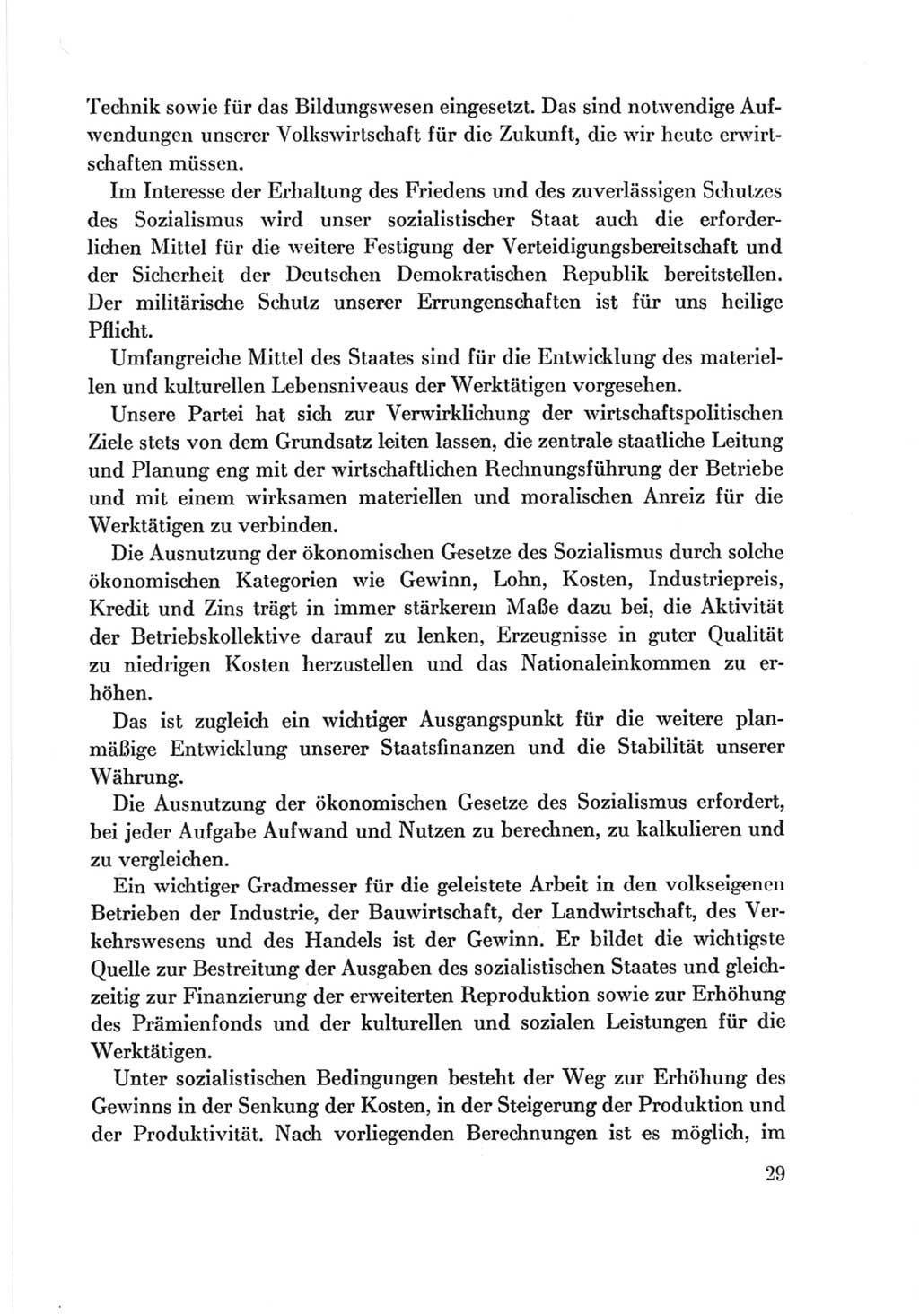 Protokoll der Verhandlungen des Ⅷ. Parteitages der Sozialistischen Einheitspartei Deutschlands (SED) [Deutsche Demokratische Republik (DDR)] 1971, Band 2, Seite 29 (Prot. Verh. Ⅷ. PT SED DDR 1971, Bd. 2, S. 29)