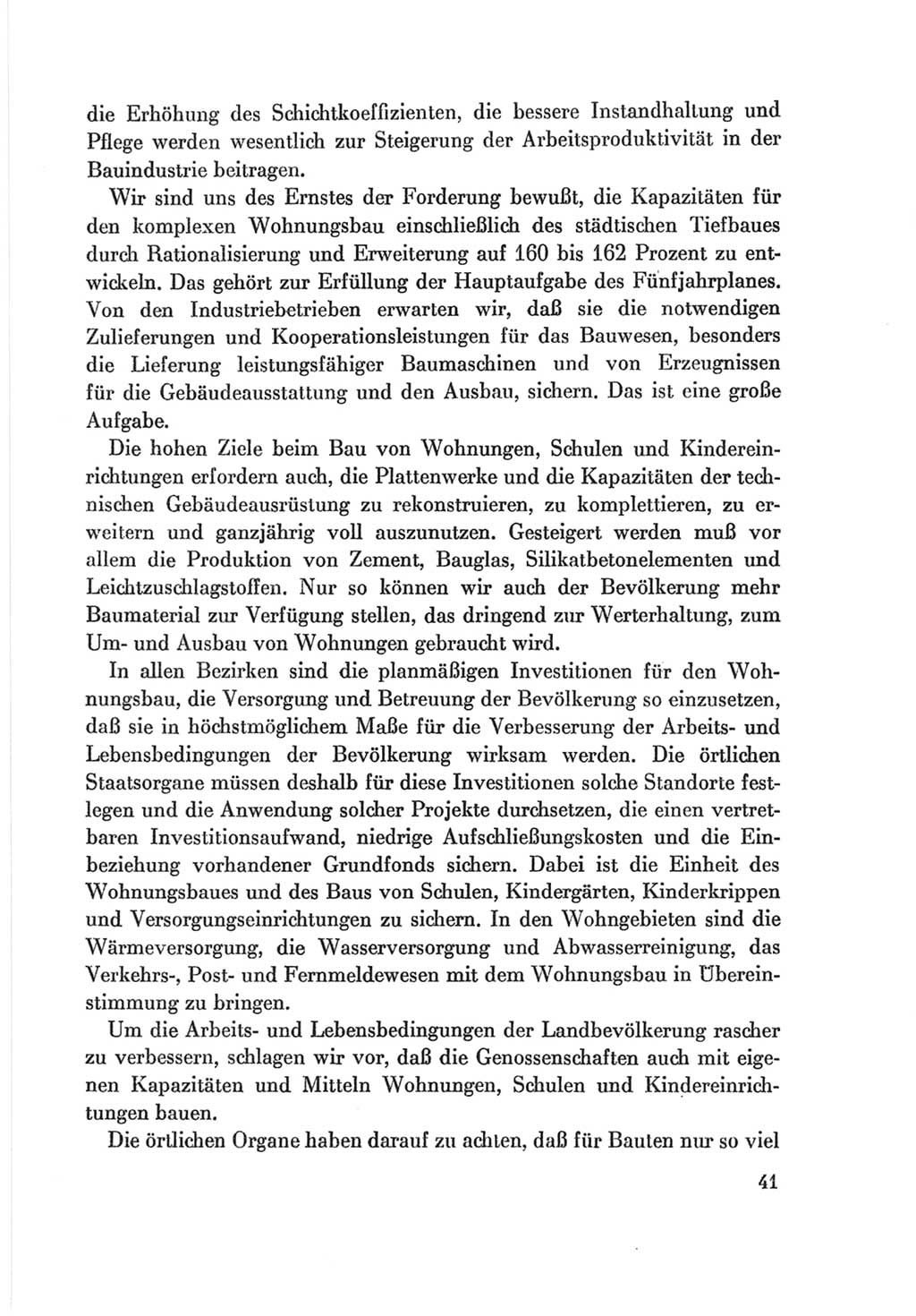 Protokoll der Verhandlungen des Ⅷ. Parteitages der Sozialistischen Einheitspartei Deutschlands (SED) [Deutsche Demokratische Republik (DDR)] 1971, Band 2, Seite 41 (Prot. Verh. Ⅷ. PT SED DDR 1971, Bd. 2, S. 41)