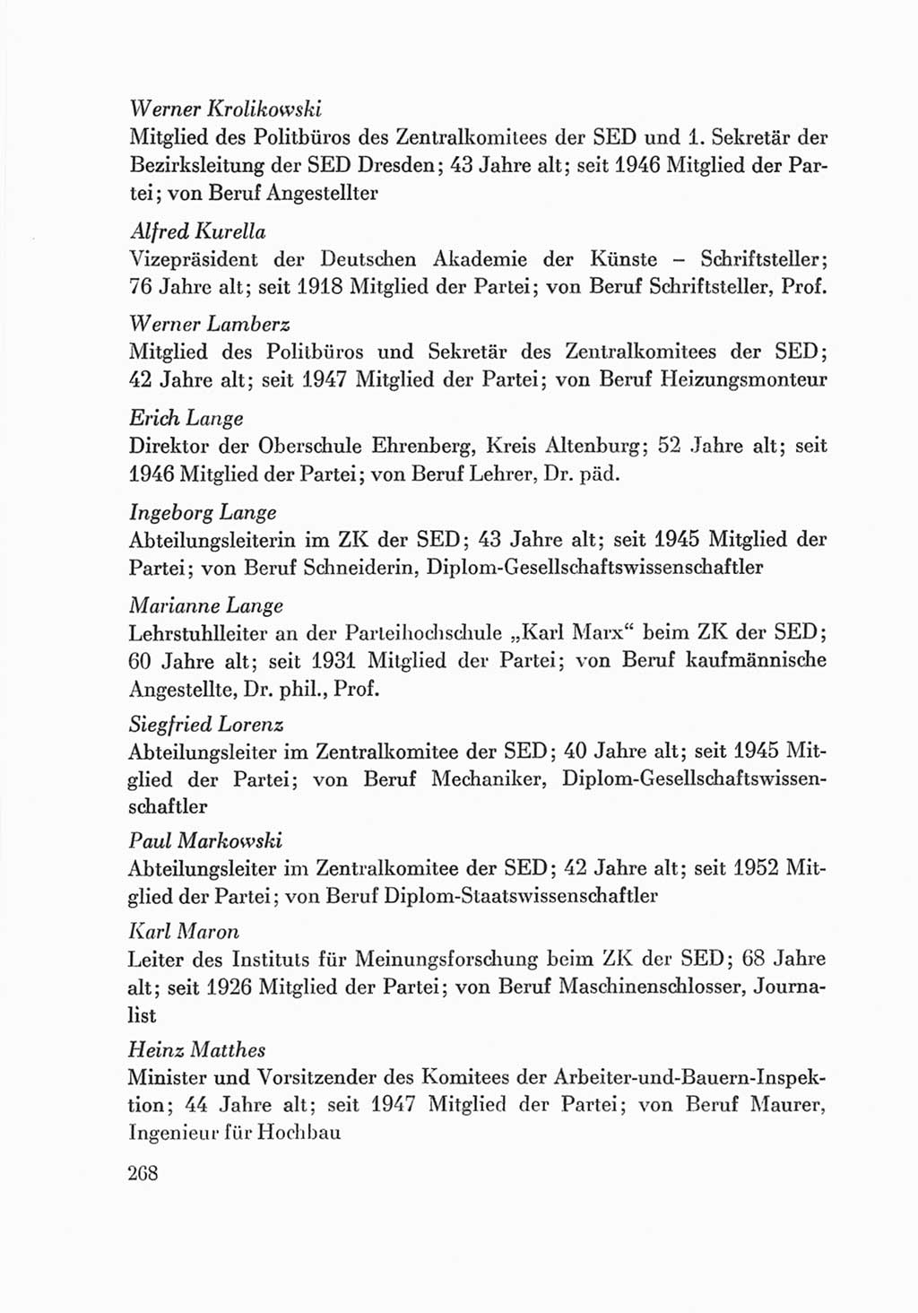 Protokoll der Verhandlungen des Ⅷ. Parteitages der Sozialistischen Einheitspartei Deutschlands (SED) [Deutsche Demokratische Republik (DDR)] 1971, Band 2, Seite 268 (Prot. Verh. Ⅷ. PT SED DDR 1971, Bd. 2, S. 268)