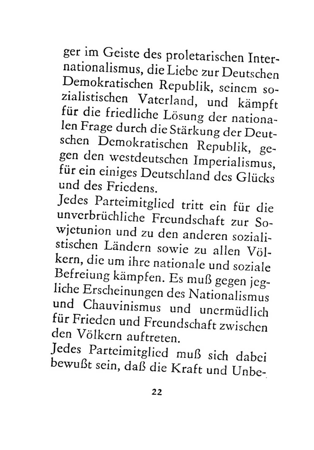 Statut der Sozialistischen Einheitspartei Deutschlands (SED) 1971, Seite 22 (St. SED DDR 1971, S. 22)