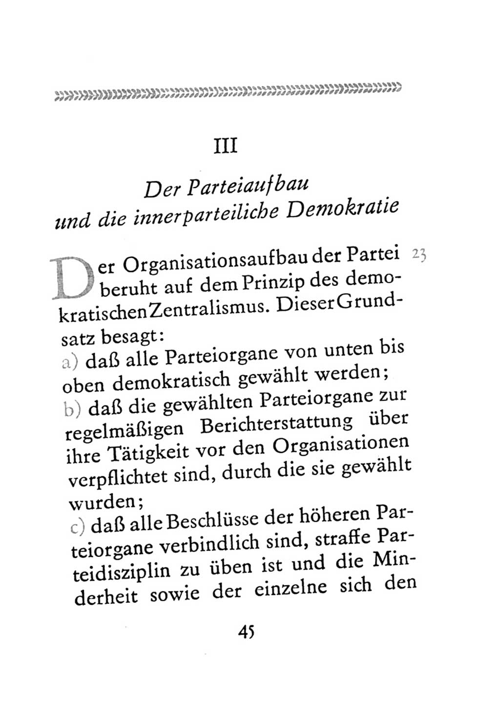 Statut der Sozialistischen Einheitspartei Deutschlands (SED) 1971, Seite 45 (St. SED DDR 1971, S. 45)
