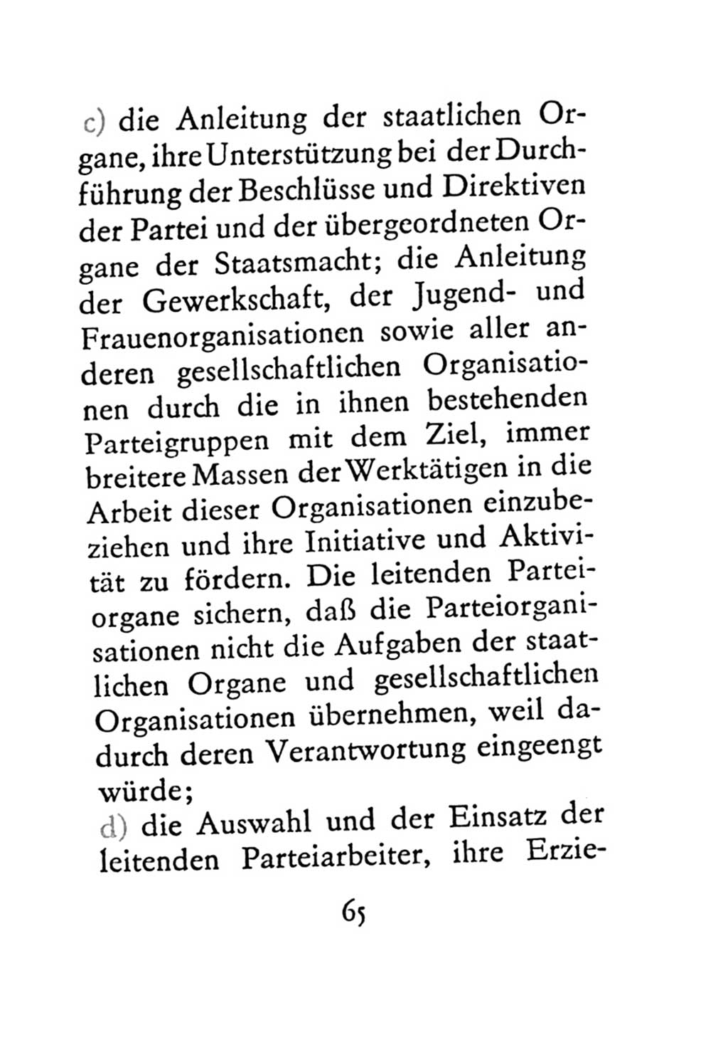 Statut der Sozialistischen Einheitspartei Deutschlands (SED) 1971, Seite 65 (St. SED DDR 1971, S. 65)