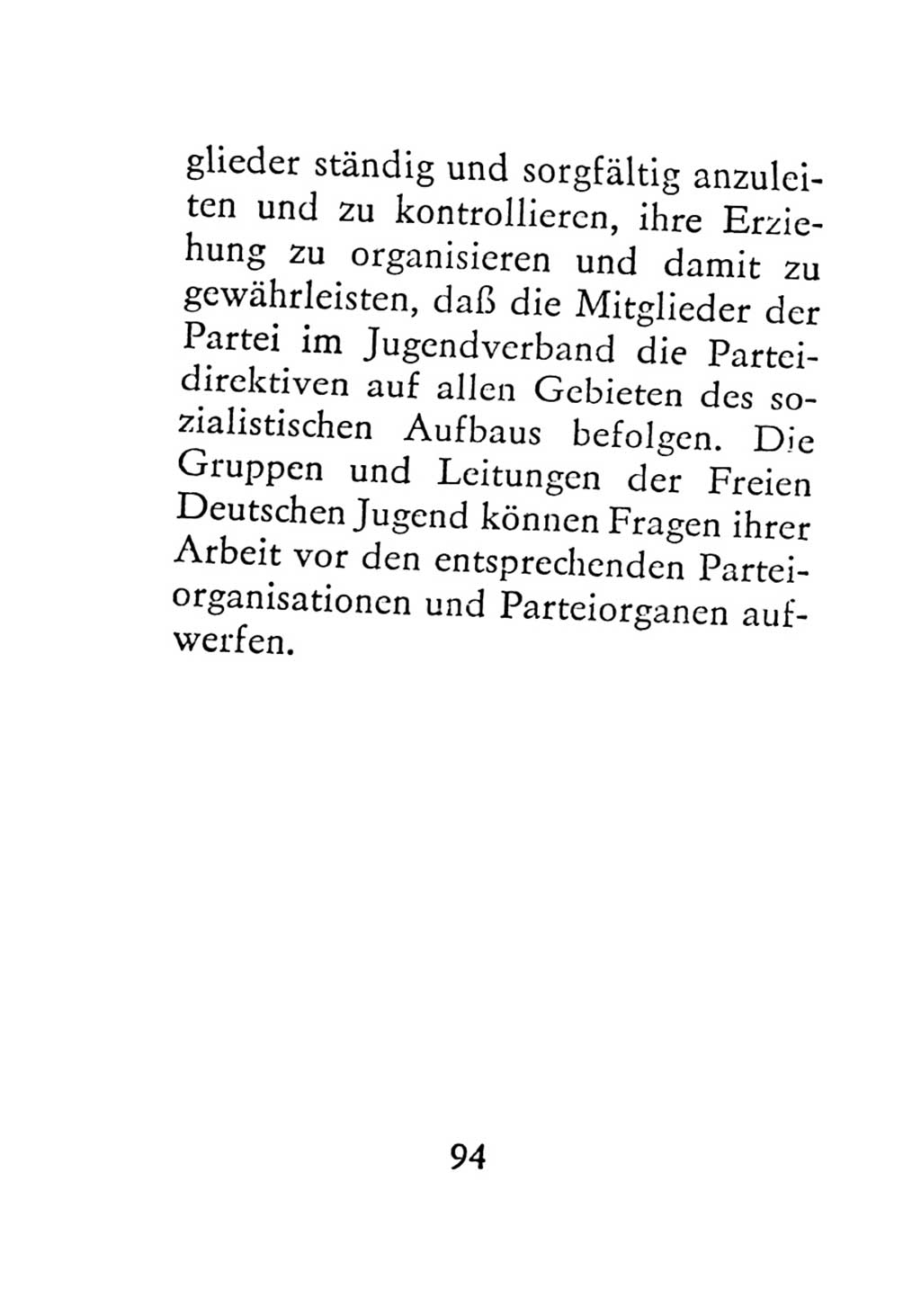 Statut der Sozialistischen Einheitspartei Deutschlands (SED) 1971, Seite 94 (St. SED DDR 1971, S. 94)