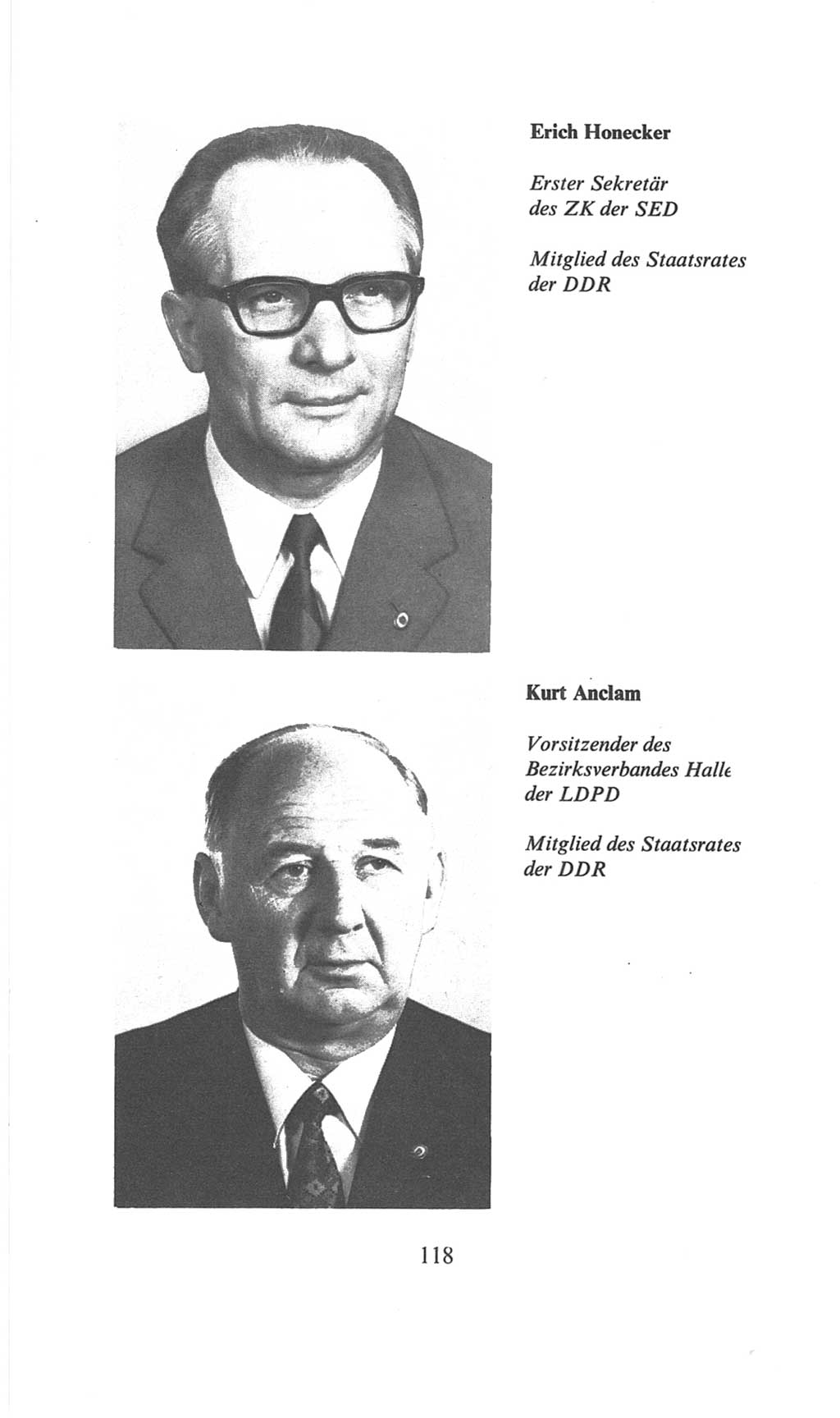 Volkskammer (VK) der Deutschen Demokratischen Republik (DDR), 6. Wahlperiode 1971-1976, Seite 118 (VK. DDR 6. WP. 1971-1976, S. 118)