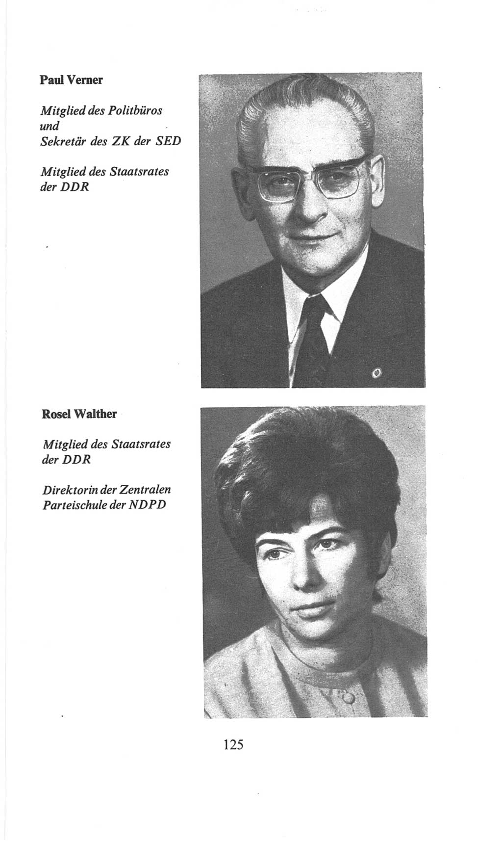Volkskammer (VK) der Deutschen Demokratischen Republik (DDR), 6. Wahlperiode 1971-1976, Seite 125 (VK. DDR 6. WP. 1971-1976, S. 125)
