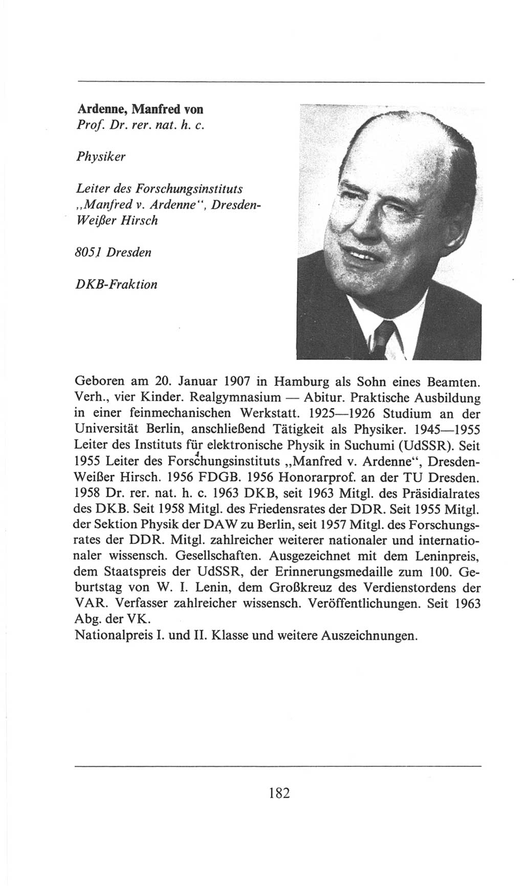 Volkskammer (VK) der Deutschen Demokratischen Republik (DDR), 6. Wahlperiode 1971-1976, Seite 182 (VK. DDR 6. WP. 1971-1976, S. 182)