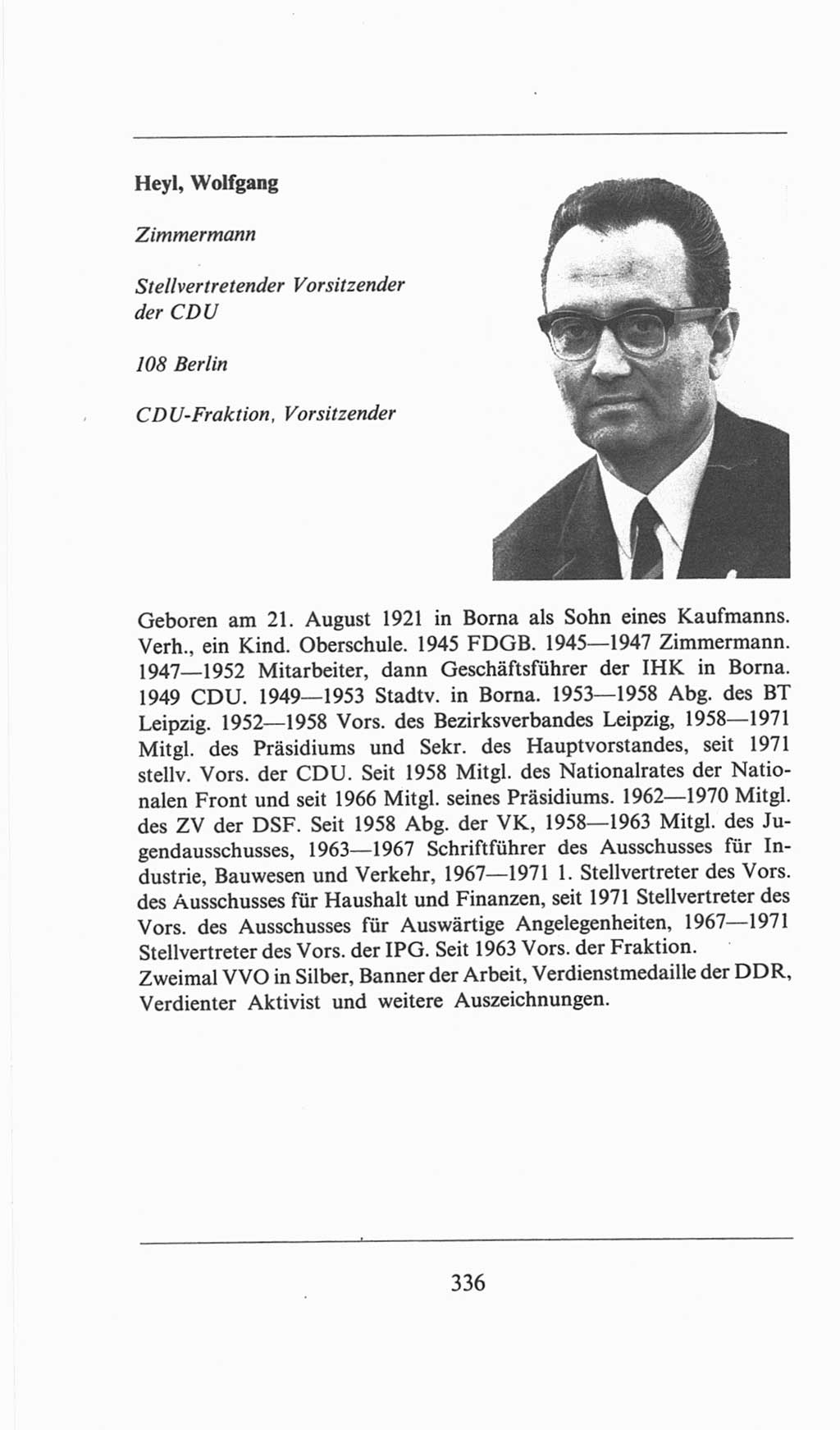 Volkskammer (VK) der Deutschen Demokratischen Republik (DDR), 6. Wahlperiode 1971-1976, Seite 336 (VK. DDR 6. WP. 1971-1976, S. 336)