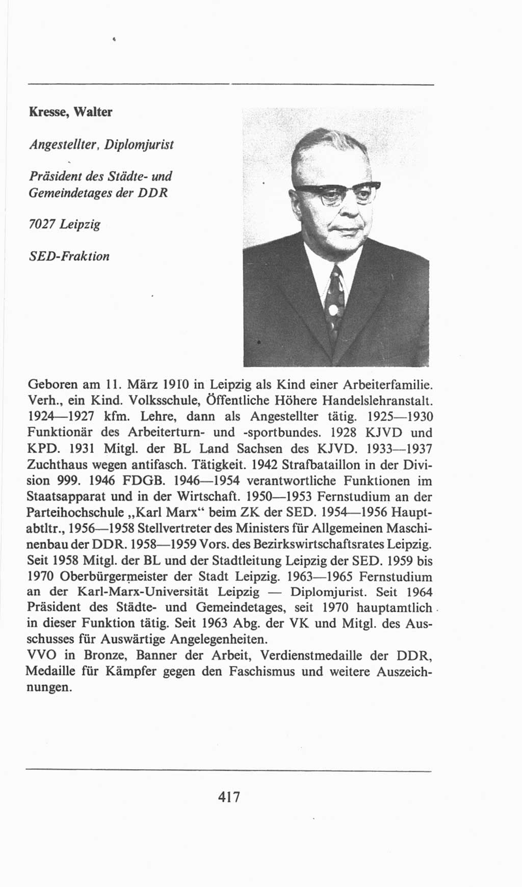 Volkskammer (VK) der Deutschen Demokratischen Republik (DDR), 6. Wahlperiode 1971-1976, Seite 417 (VK. DDR 6. WP. 1971-1976, S. 417)