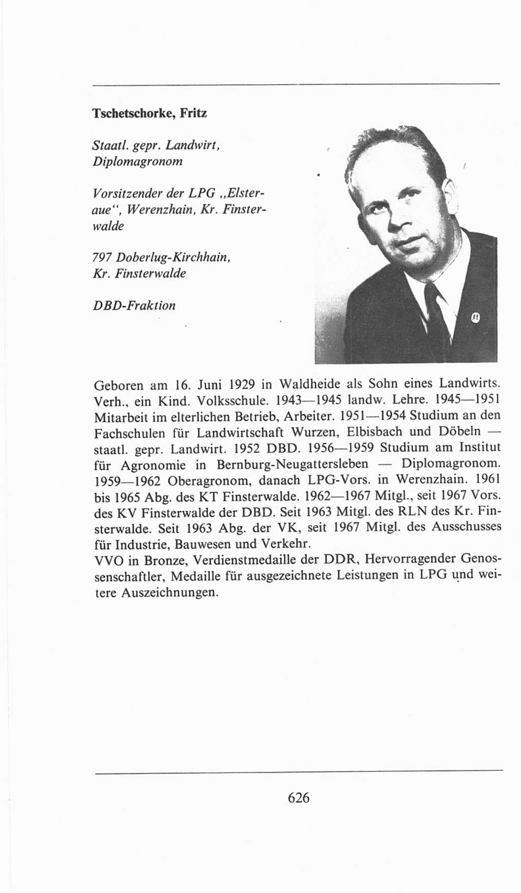 Volkskammer (VK) der Deutschen Demokratischen Republik (DDR), 6. Wahlperiode 1971-1976, Seite 626 (VK. DDR 6. WP. 1971-1976, S. 626)