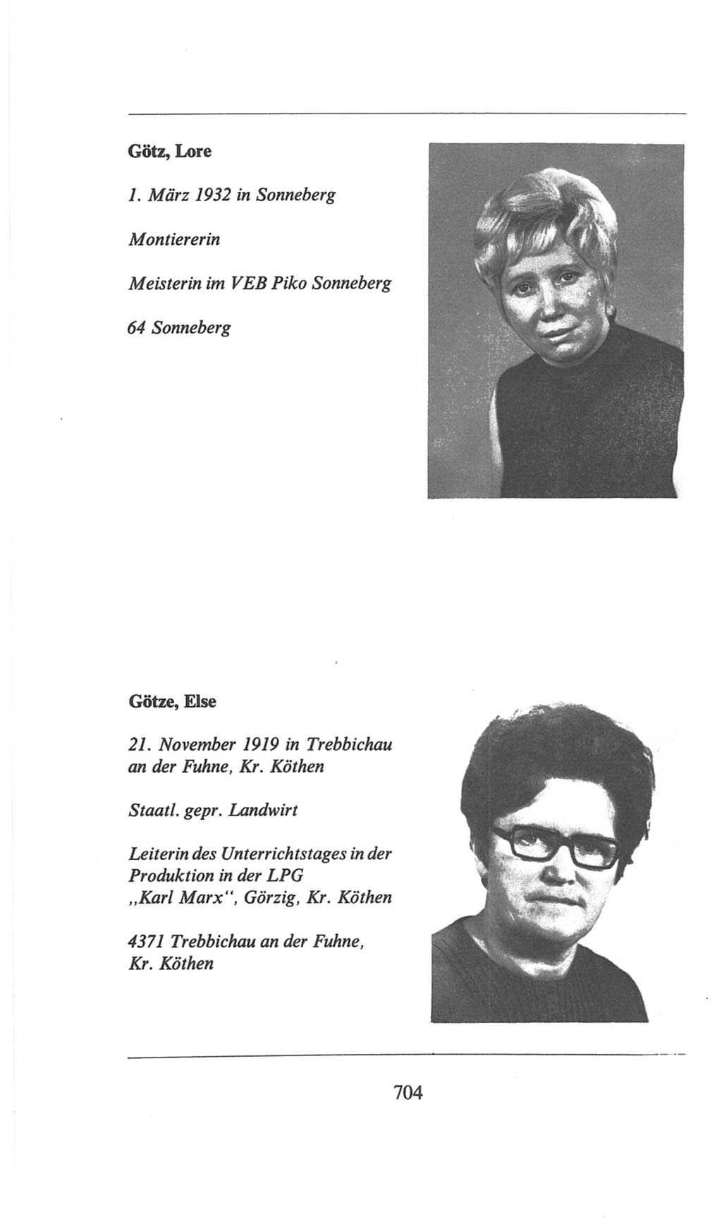 Volkskammer (VK) der Deutschen Demokratischen Republik (DDR), 6. Wahlperiode 1971-1976, Seite 704 (VK. DDR 6. WP. 1971-1976, S. 704)