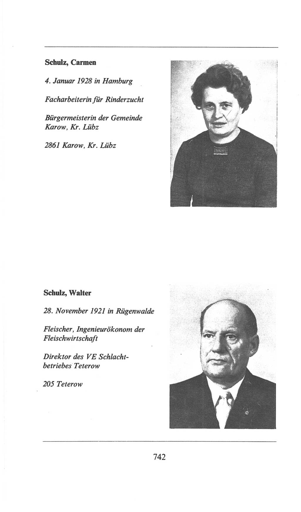 Volkskammer (VK) der Deutschen Demokratischen Republik (DDR), 6. Wahlperiode 1971-1976, Seite 742 (VK. DDR 6. WP. 1971-1976, S. 742)