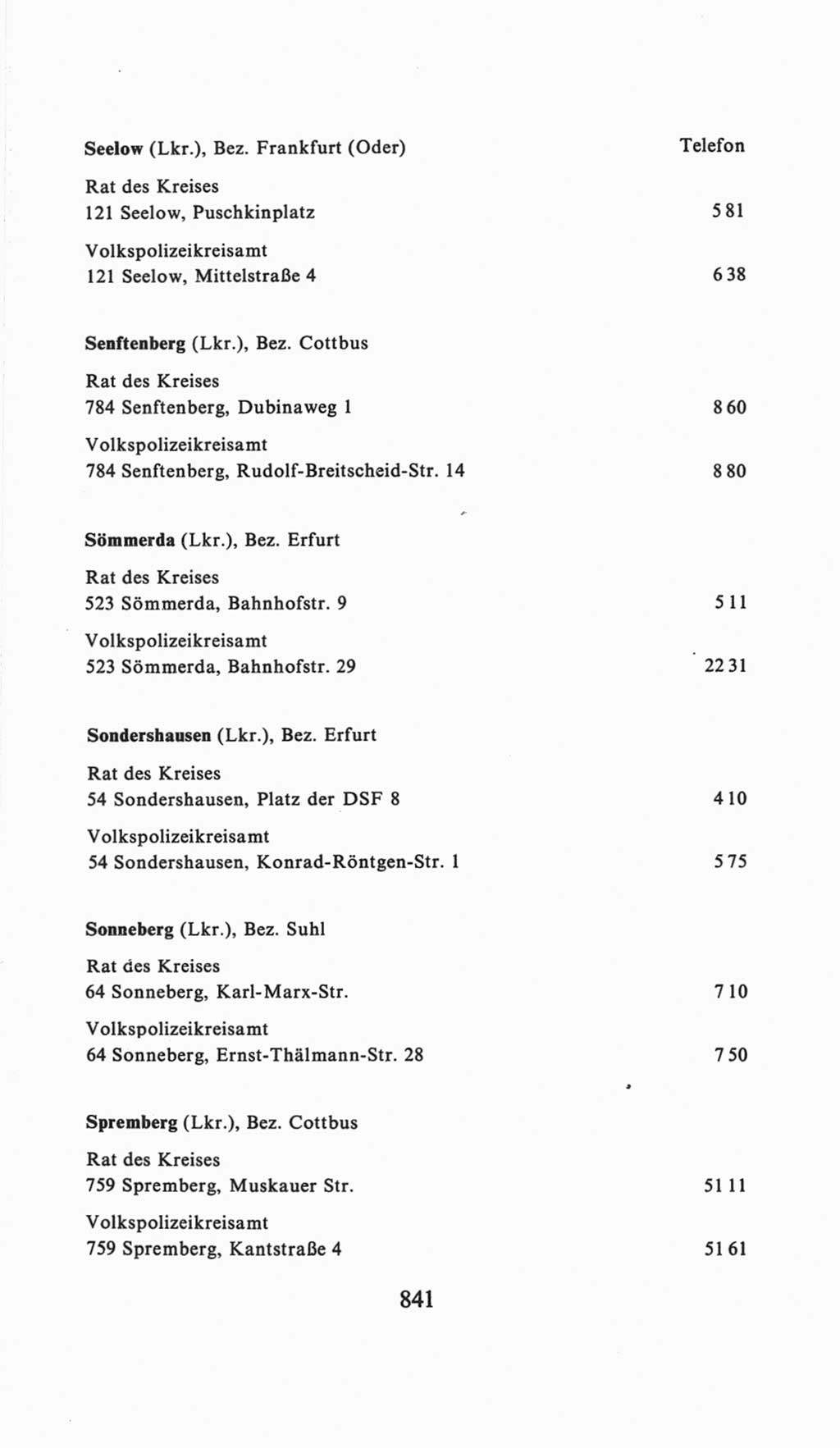 Volkskammer (VK) der Deutschen Demokratischen Republik (DDR), 6. Wahlperiode 1971-1976, Seite 841 (VK. DDR 6. WP. 1971-1976, S. 841)