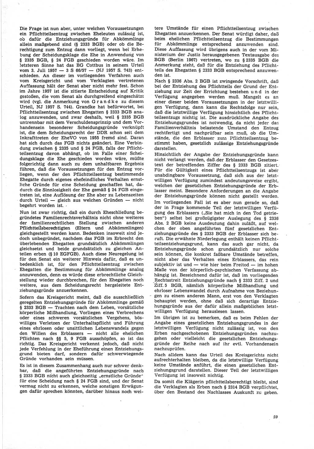 Neue Justiz (NJ), Zeitschrift für Recht und Rechtswissenschaft [Deutsche Demokratische Republik (DDR)], 25. Jahrgang 1971, Seite 59 (NJ DDR 1971, S. 59)