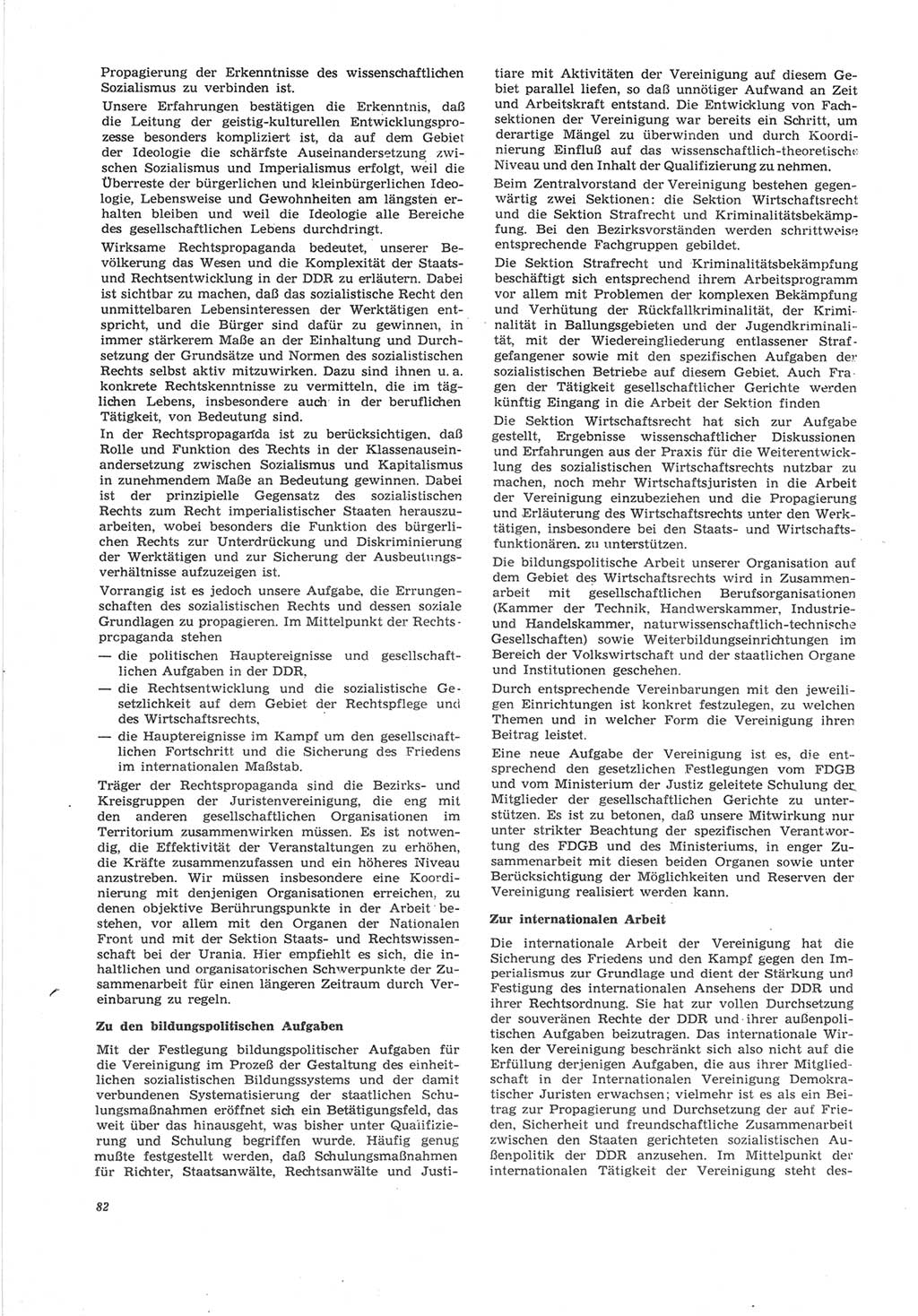 Neue Justiz (NJ), Zeitschrift für Recht und Rechtswissenschaft [Deutsche Demokratische Republik (DDR)], 25. Jahrgang 1971, Seite 82 (NJ DDR 1971, S. 82)