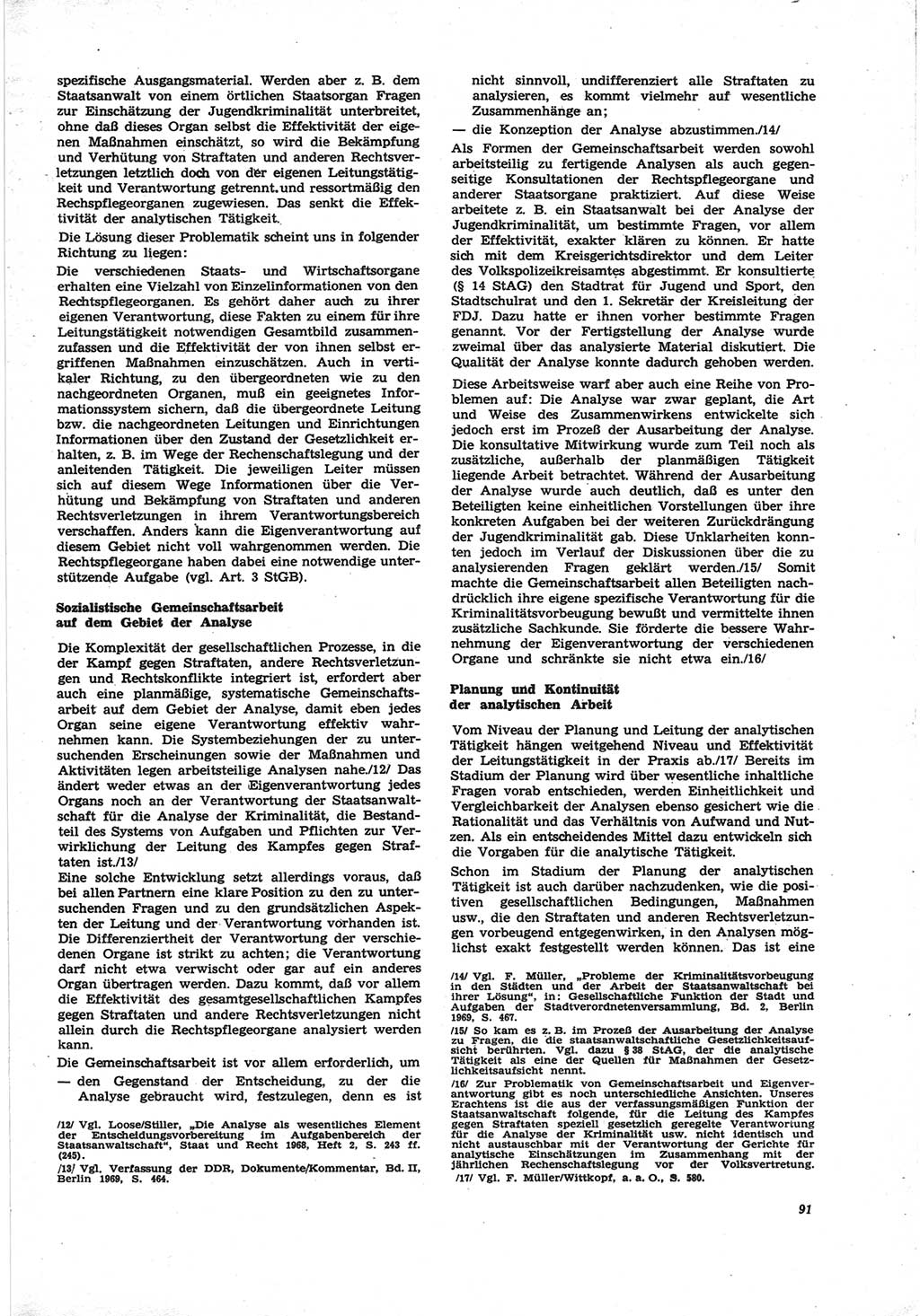 Neue Justiz (NJ), Zeitschrift für Recht und Rechtswissenschaft [Deutsche Demokratische Republik (DDR)], 25. Jahrgang 1971, Seite 91 (NJ DDR 1971, S. 91)