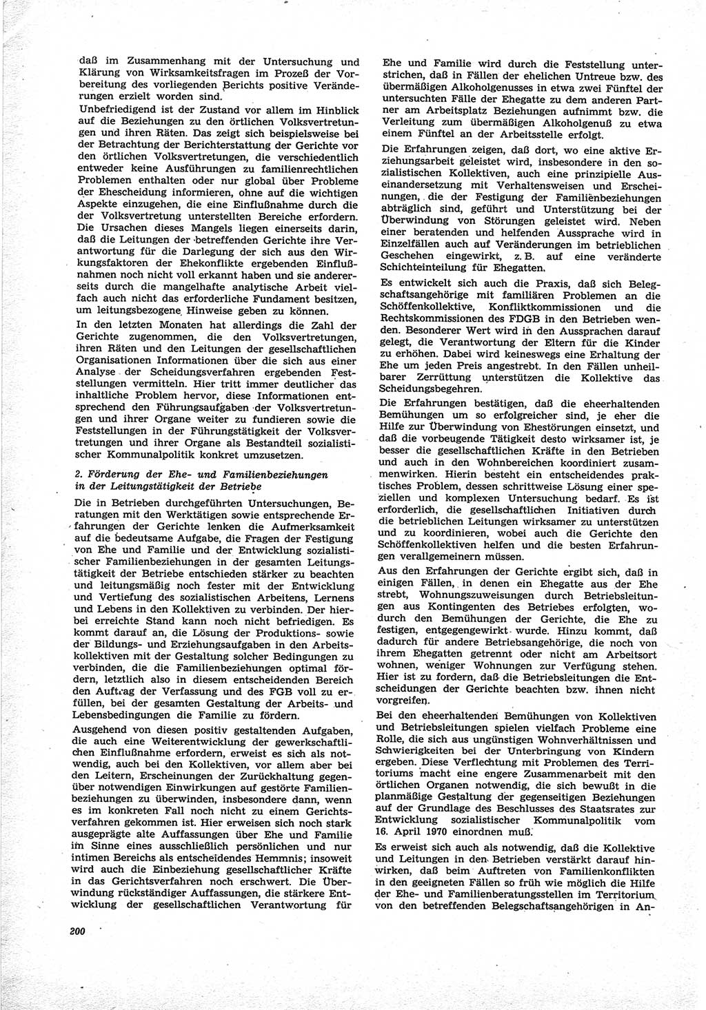 Neue Justiz (NJ), Zeitschrift für Recht und Rechtswissenschaft [Deutsche Demokratische Republik (DDR)], 25. Jahrgang 1971, Seite 200 (NJ DDR 1971, S. 200)