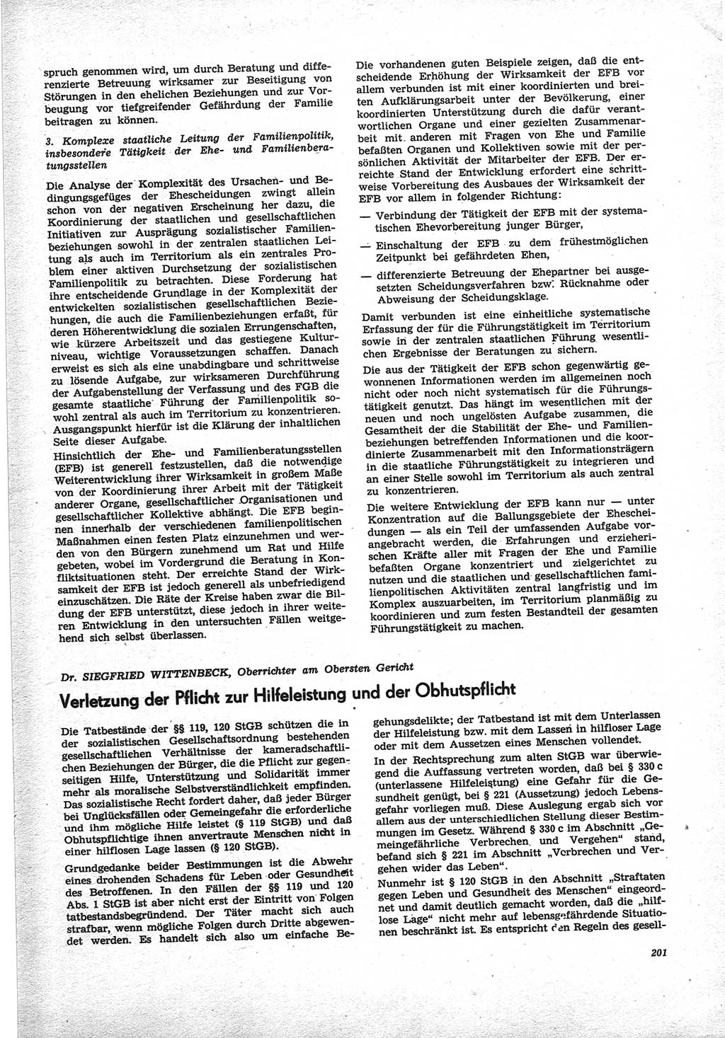 Neue Justiz (NJ), Zeitschrift für Recht und Rechtswissenschaft [Deutsche Demokratische Republik (DDR)], 25. Jahrgang 1971, Seite 201 (NJ DDR 1971, S. 201)