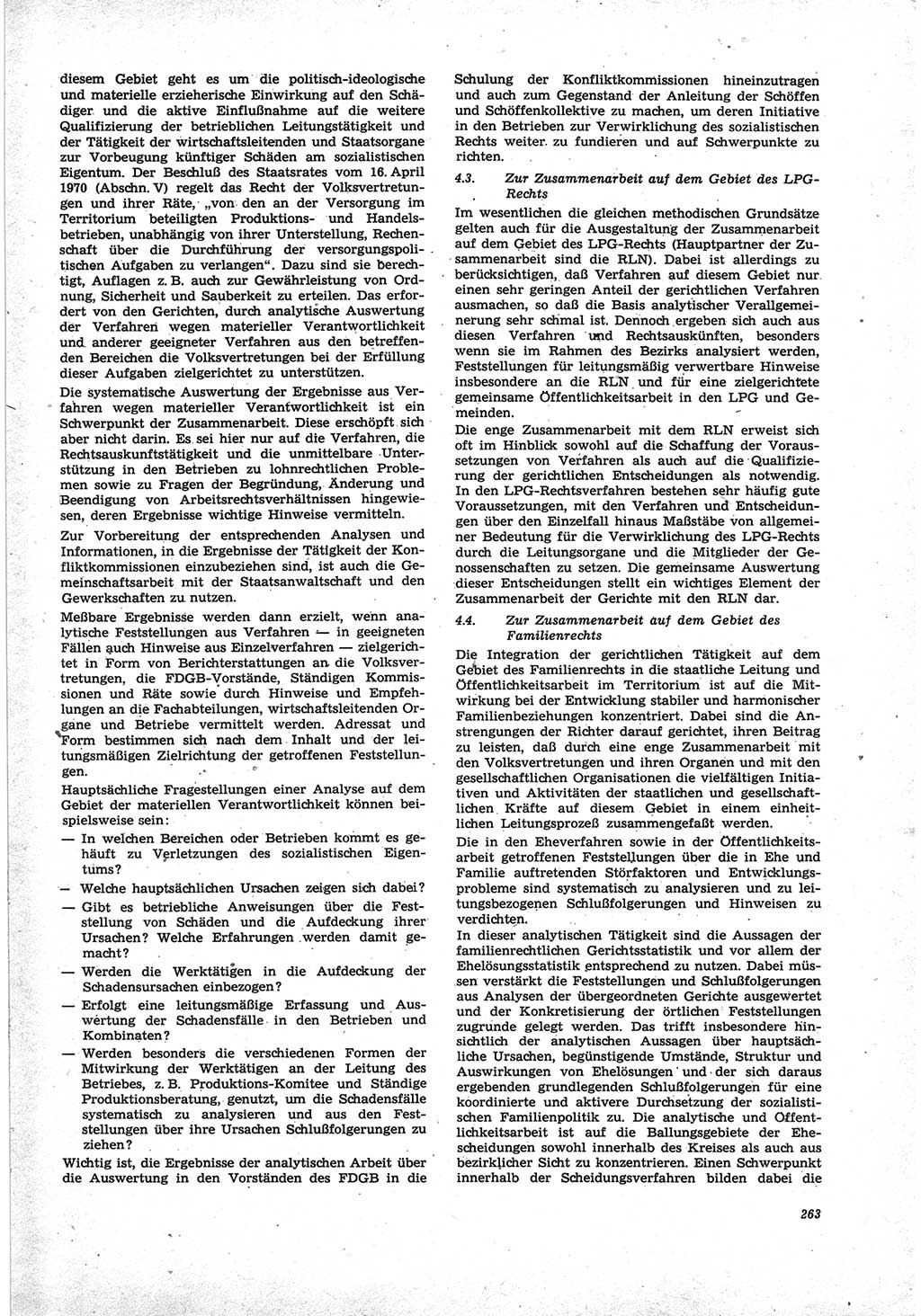 Neue Justiz (NJ), Zeitschrift für Recht und Rechtswissenschaft [Deutsche Demokratische Republik (DDR)], 25. Jahrgang 1971, Seite 263 (NJ DDR 1971, S. 263)